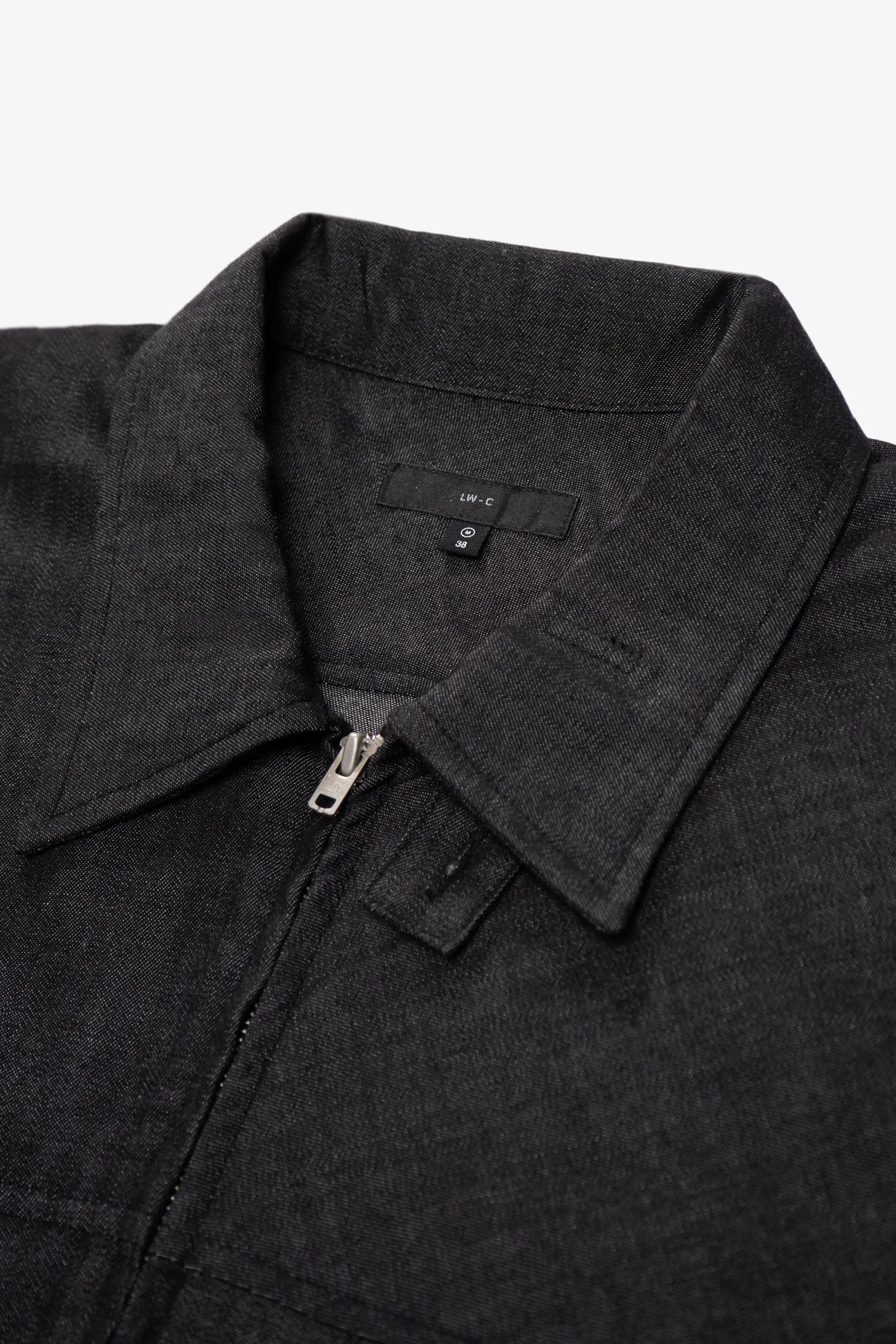 JOLIET ZIP SHIRT - BLACK CHAMBRAY sold by Lady White Co. product image thumbnail 5