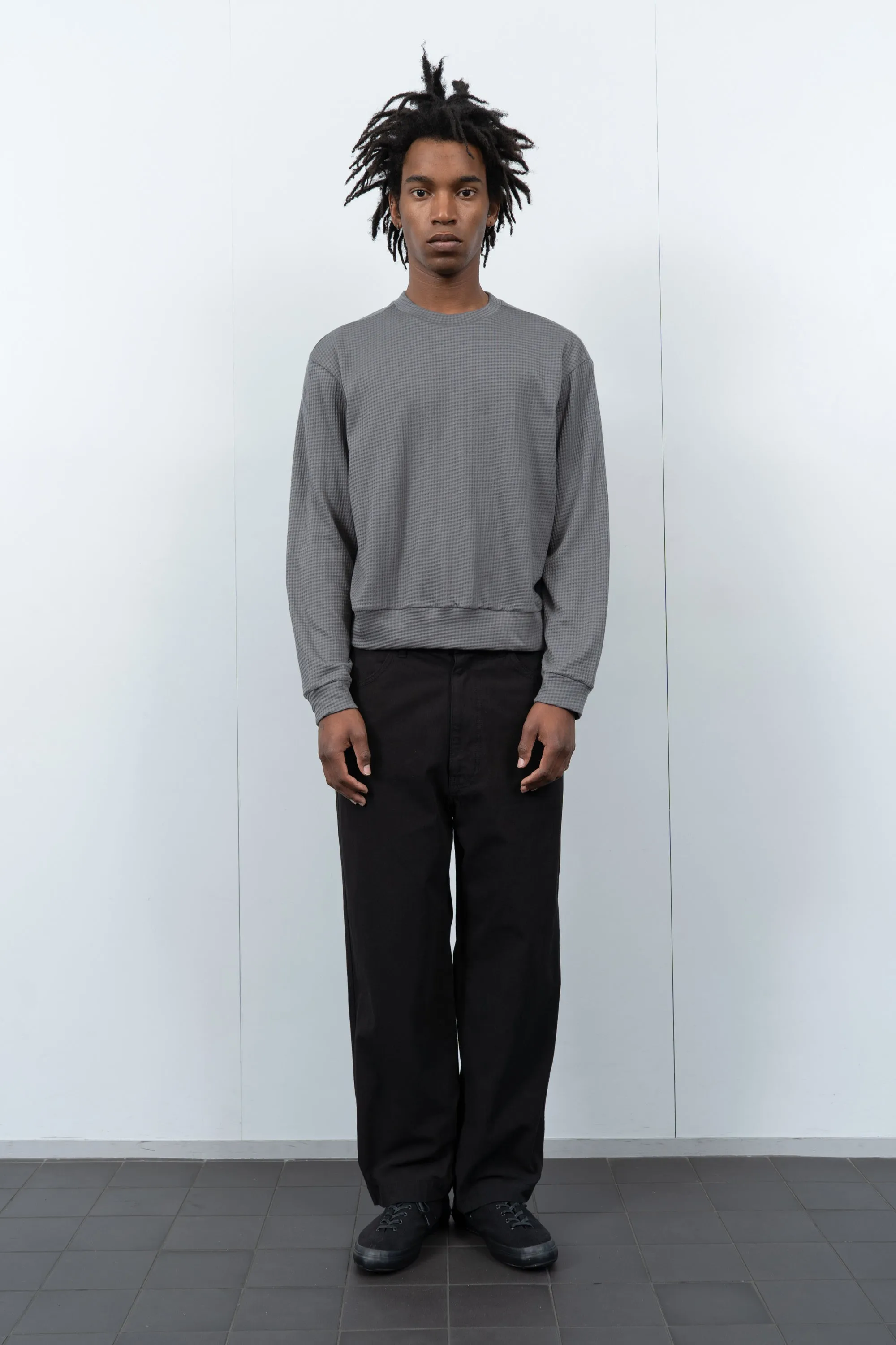 2-PLY GAUZE CREWNECK - PEWTER sold by Lady White Co. product image thumbnail 2