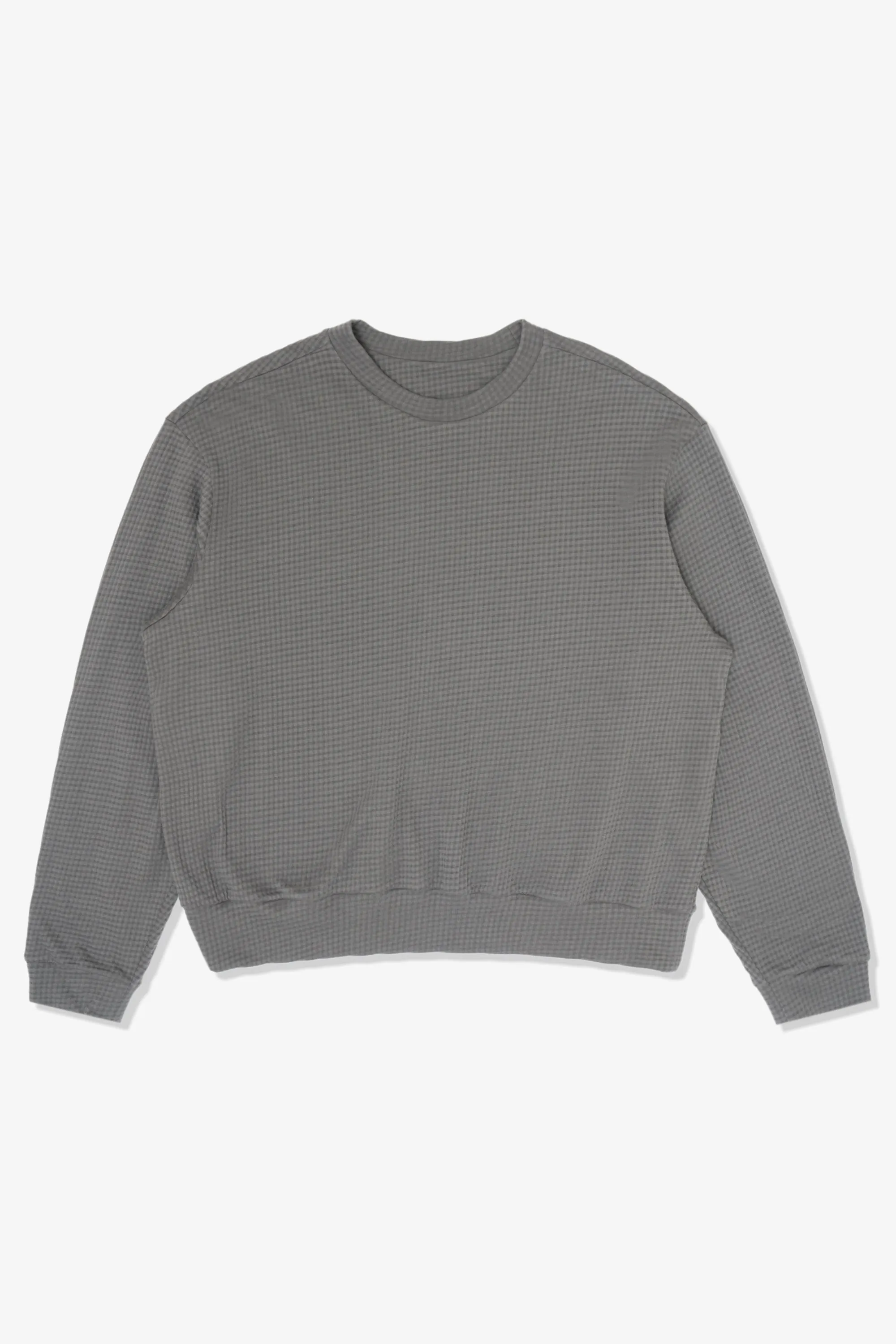 2-PLY GAUZE CREWNECK - PEWTER sold by Lady White Co.