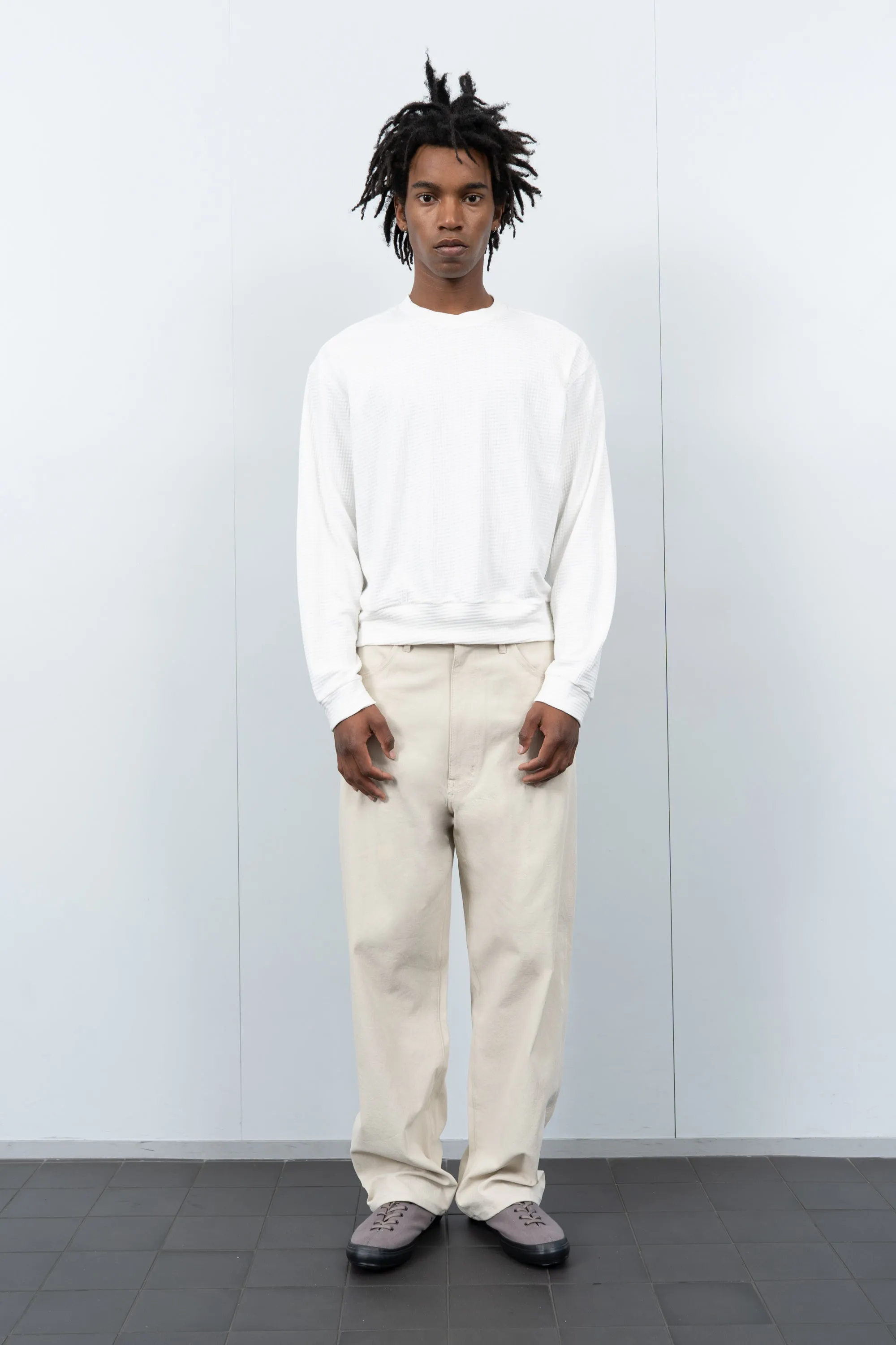 2-PLY GAUZE CREWNECK - WHITE sold by Lady White Co. product image thumbnail 2