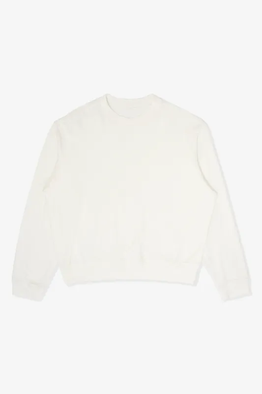 2-PLY GAUZE CREWNECK - WHITE made by Lady White Co.