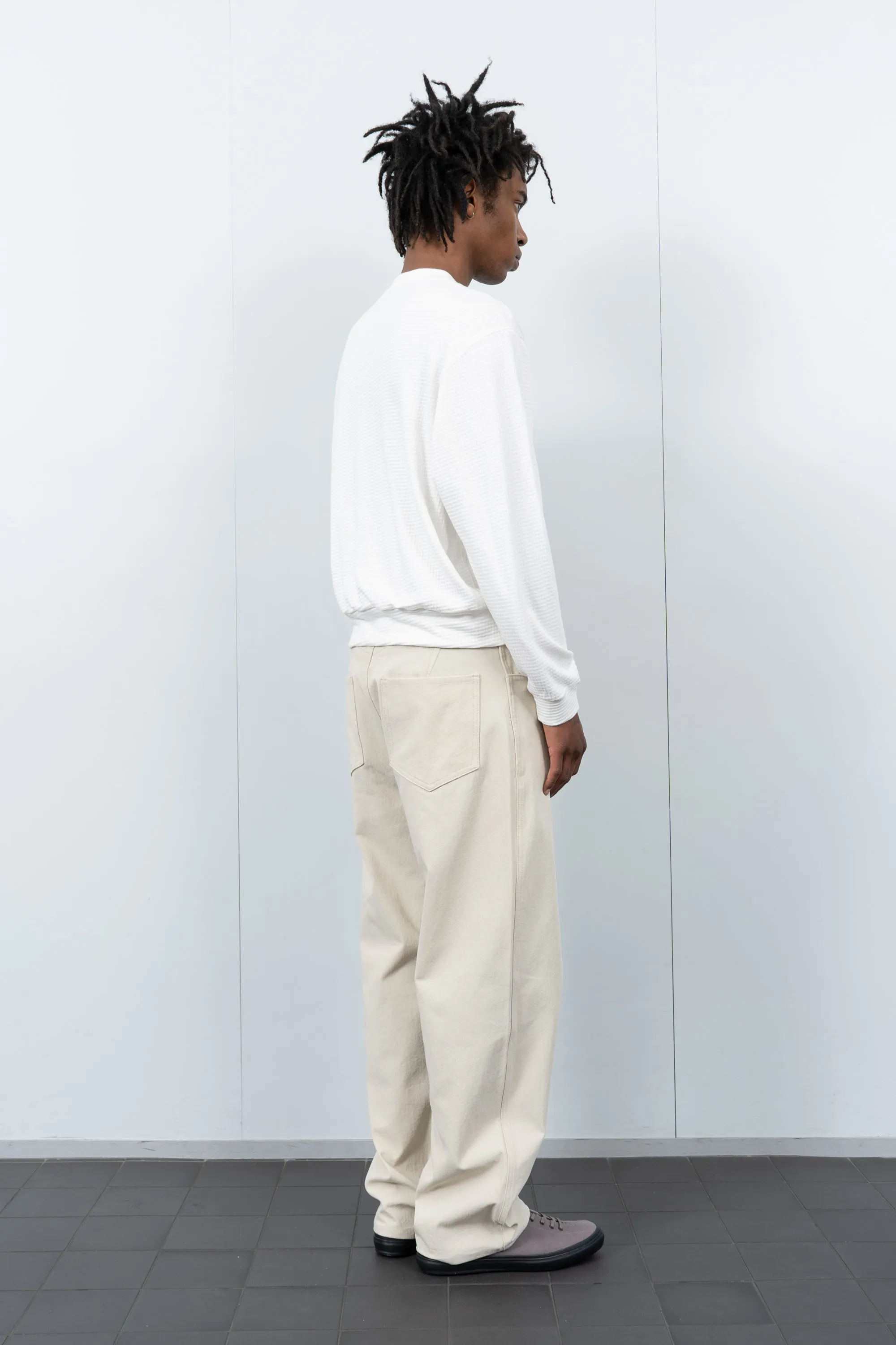 2-PLY GAUZE CREWNECK - WHITE sold by Lady White Co. product image thumbnail 3