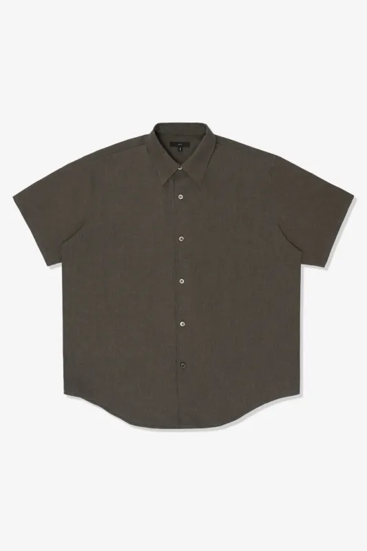 LYNN POPLIN S/S SHIRT - BROWN PEARL made by Lady White Co.