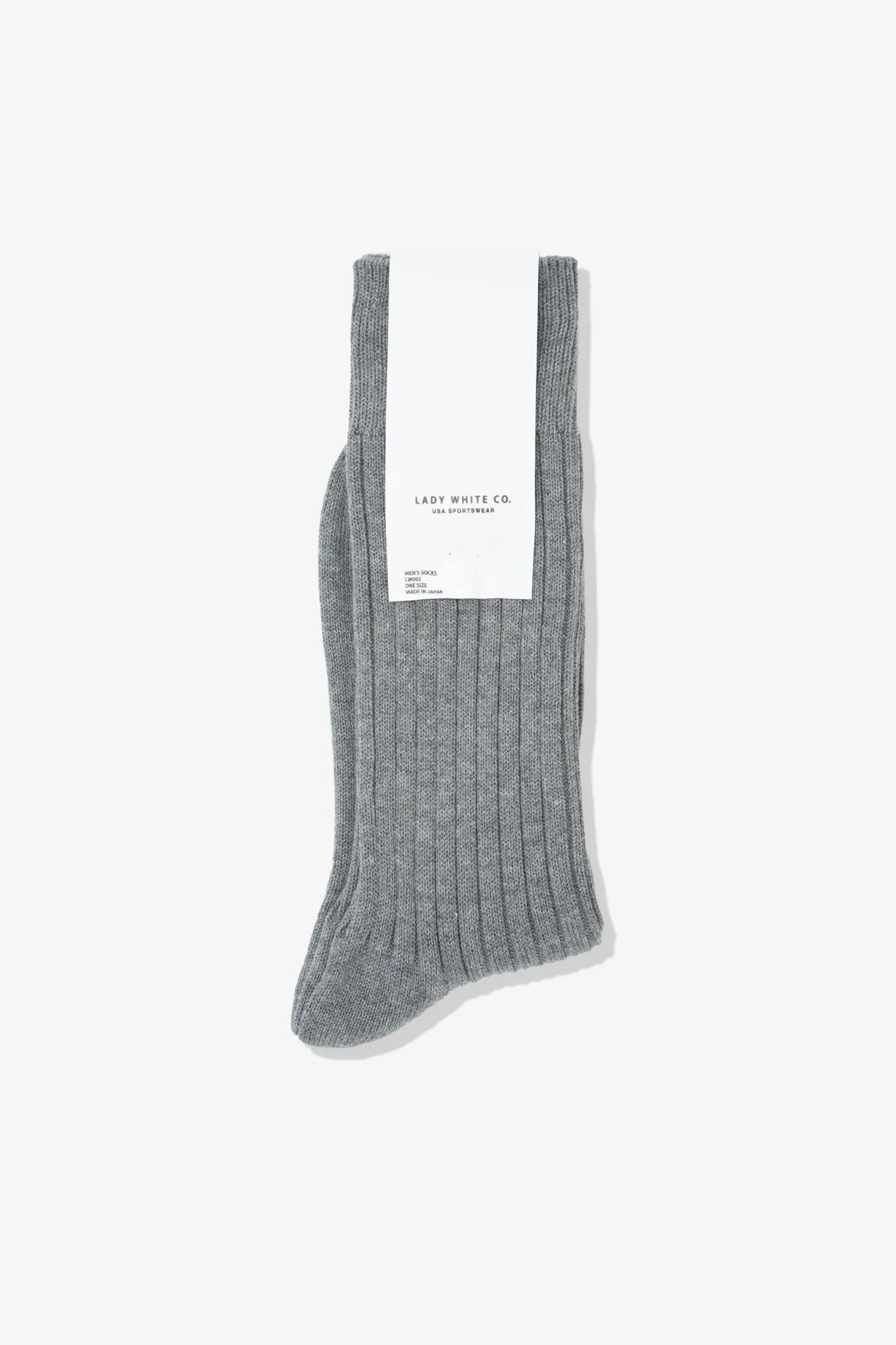 LW - C SOCK - DARK GREY MELANGE sold by Lady White Co.