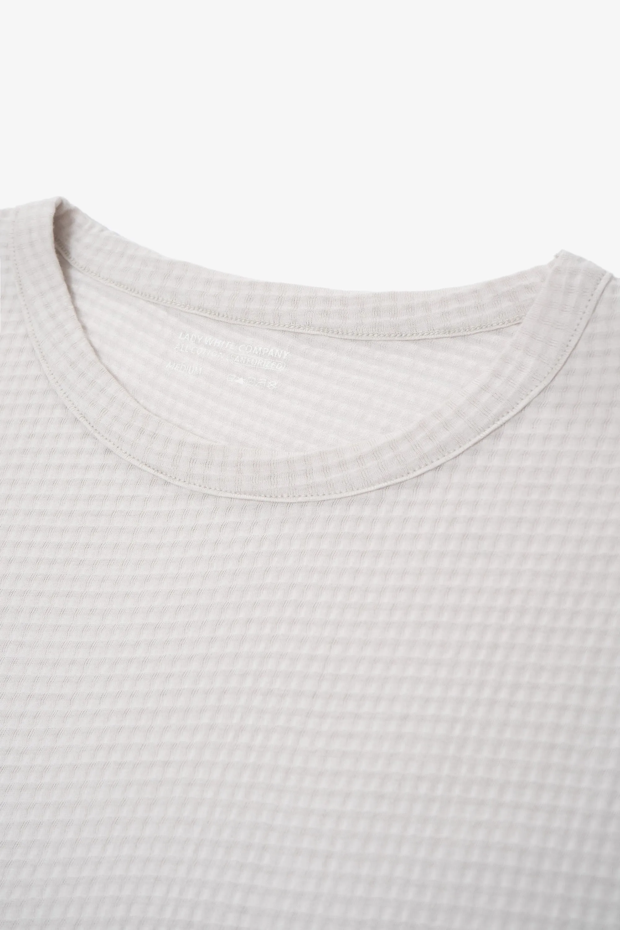 SHEER GAUZE SLEEVELESS T-SHIRT - SOLAR GREY sold by Lady White Co. product image thumbnail 2