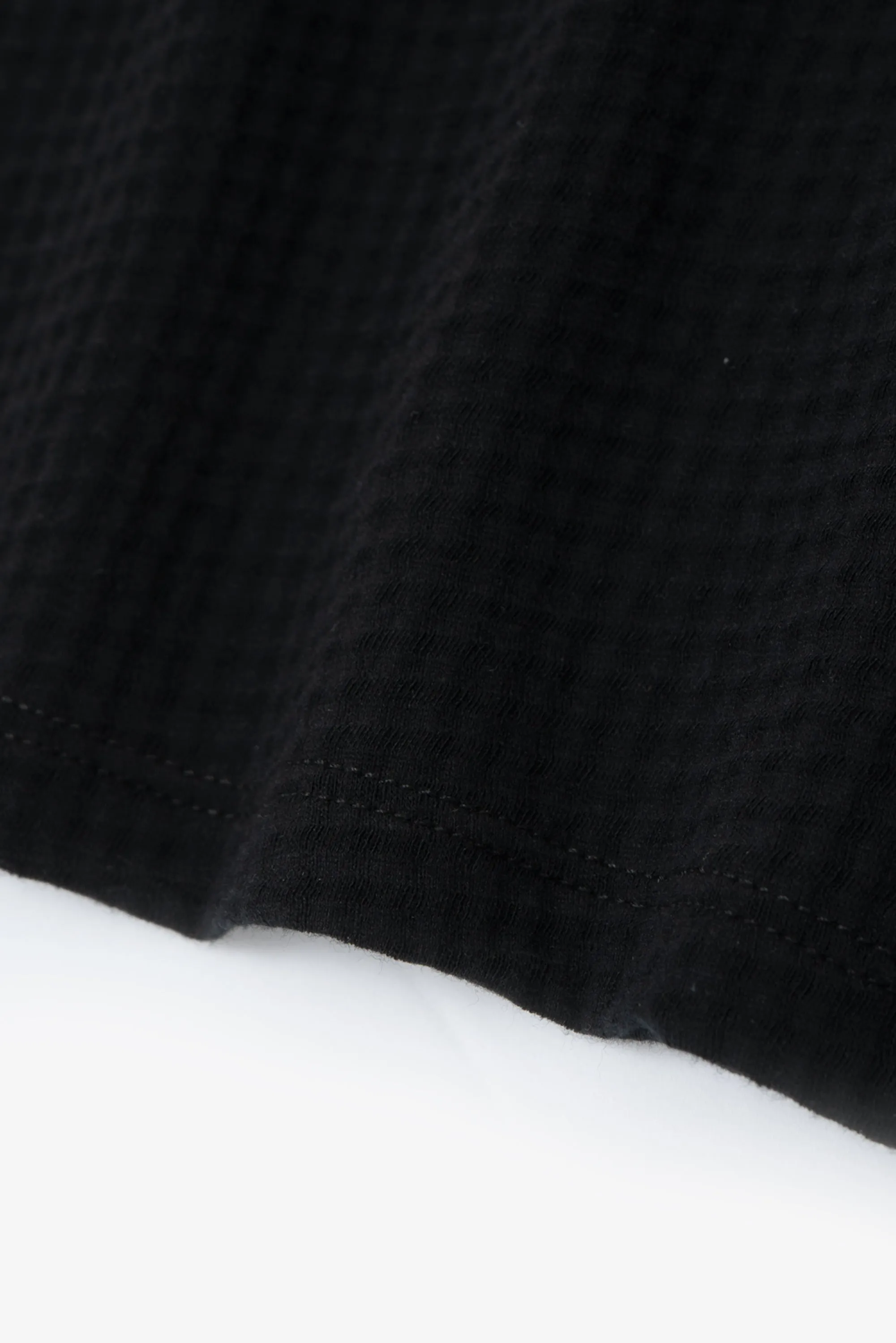 SHEER GAUZE SLEEVELESS T-SHIRT - BLACK sold by Lady White Co. product image thumbnail 3