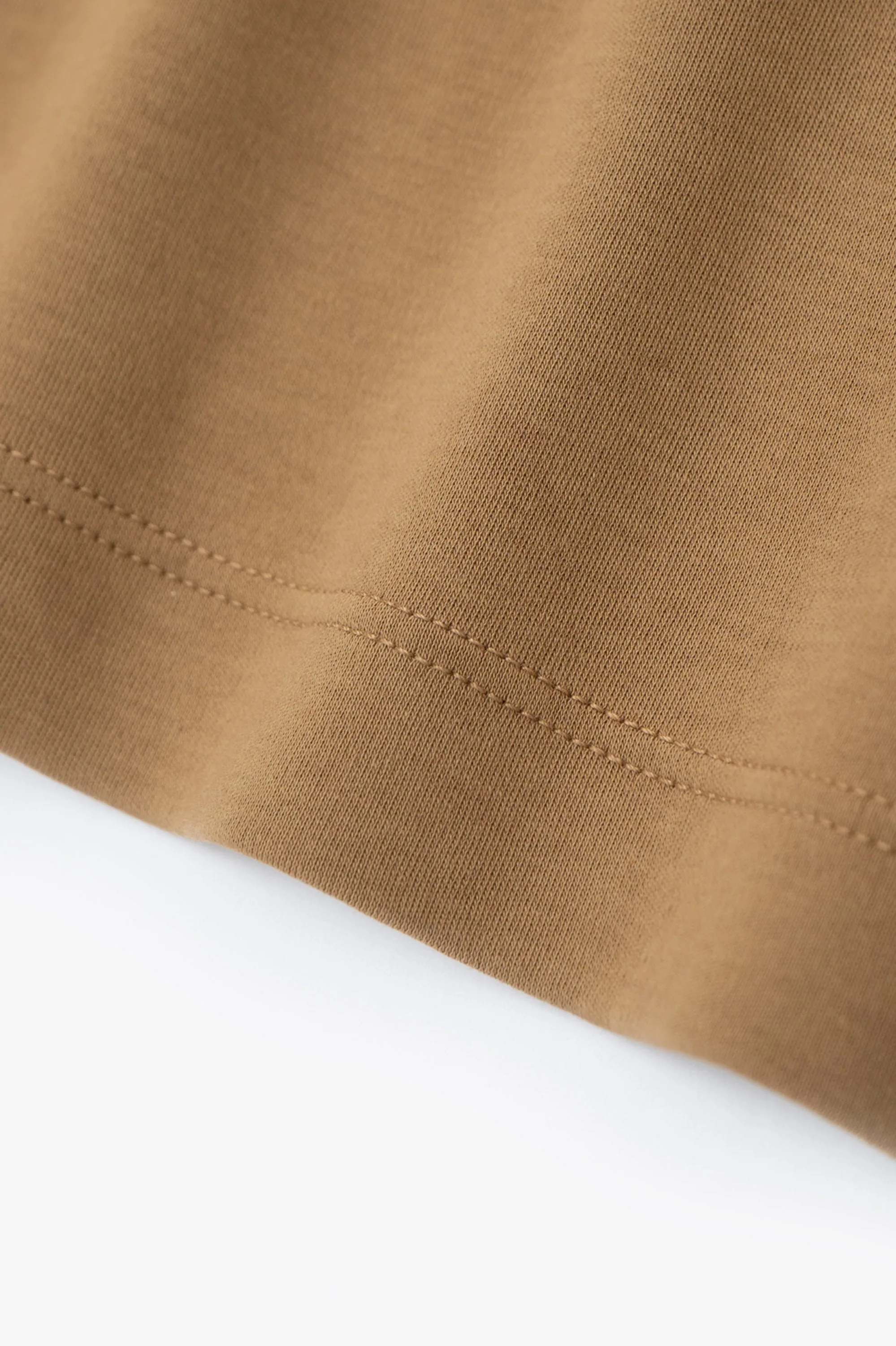 INTERLOCK TWO BUTTON POLO - CASHEW sold by Lady White Co. product image thumbnail 3