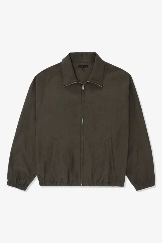 TUMBLED POPLIN FULL ZIP - BROWN PEARL made by Lady White Co.