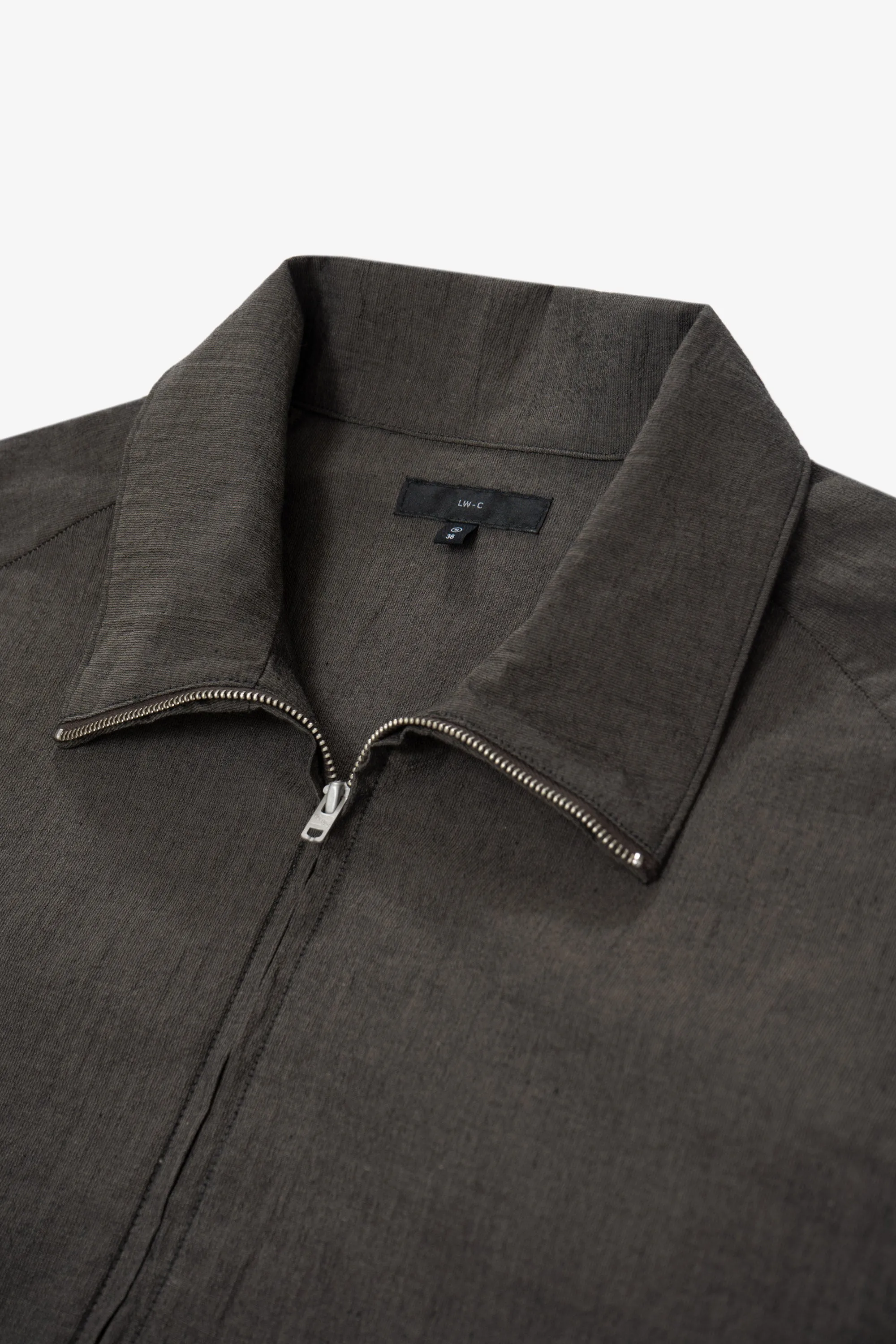 TUMBLED POPLIN FULL ZIP - BROWN PEARL sold by Lady White Co. product image thumbnail 2