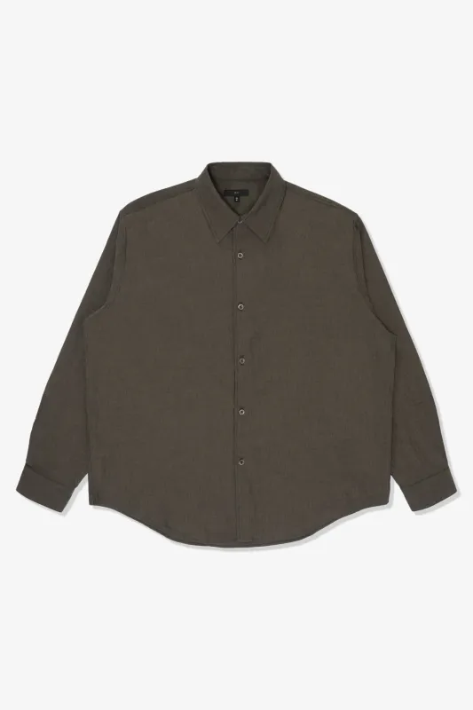 LYNN POPLIN L/S SHIRT - BROWN PEARL made by Lady White Co.