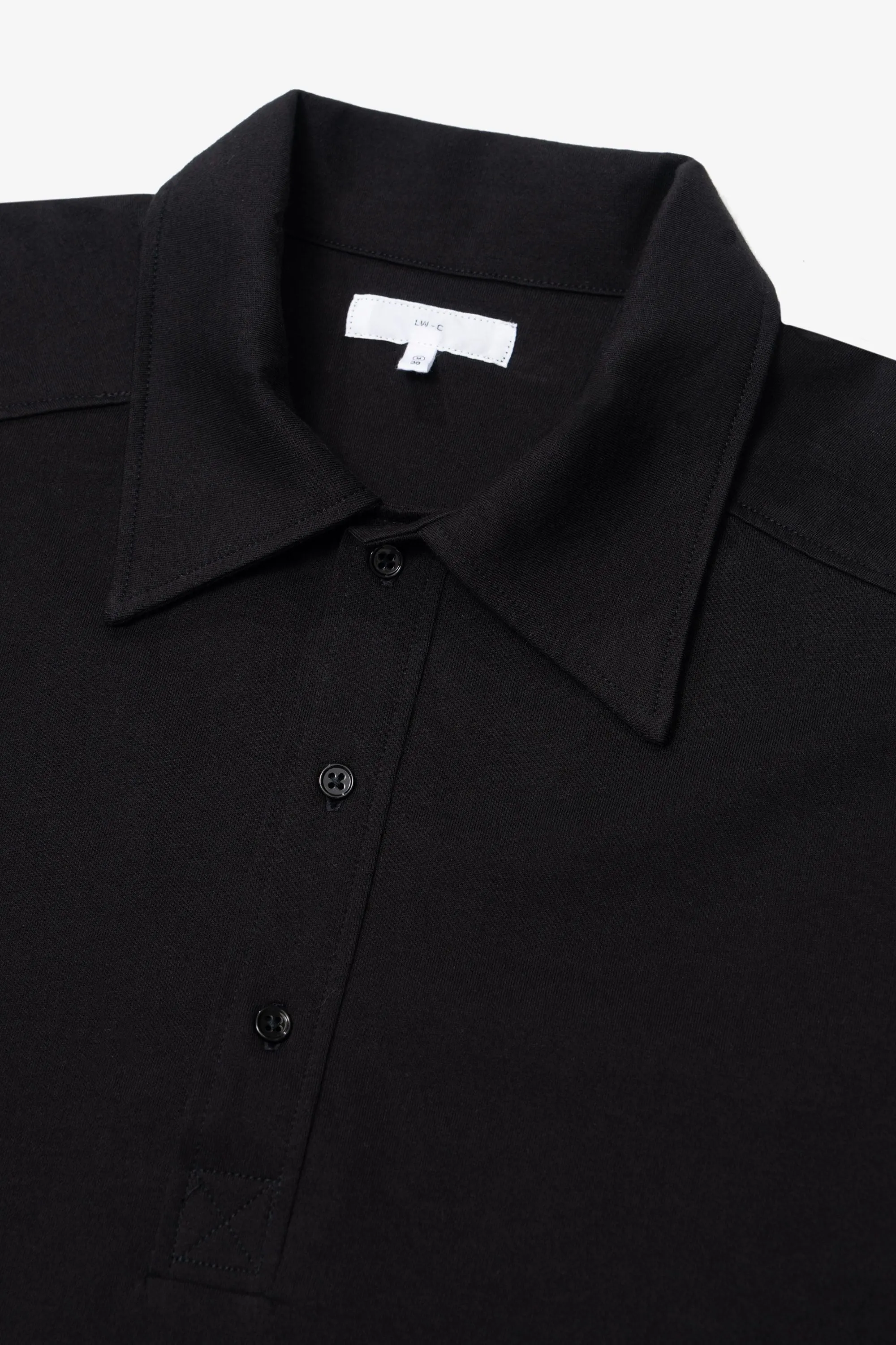 L/S WALTER POLO - BLACK sold by Lady White Co. product image thumbnail 2