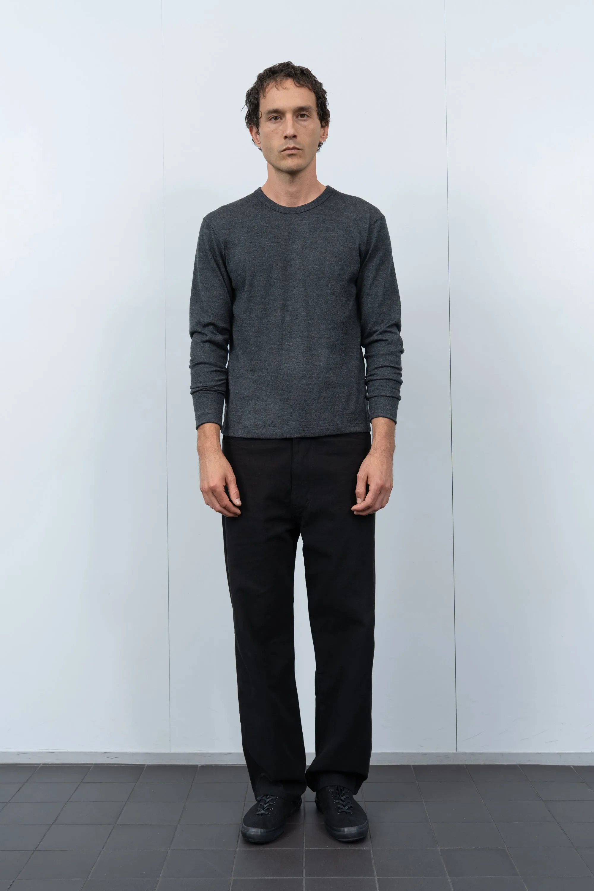 L/S WOOL CARLEN T-SHIRT - CHARCOAL sold by Lady White Co. product image thumbnail 2