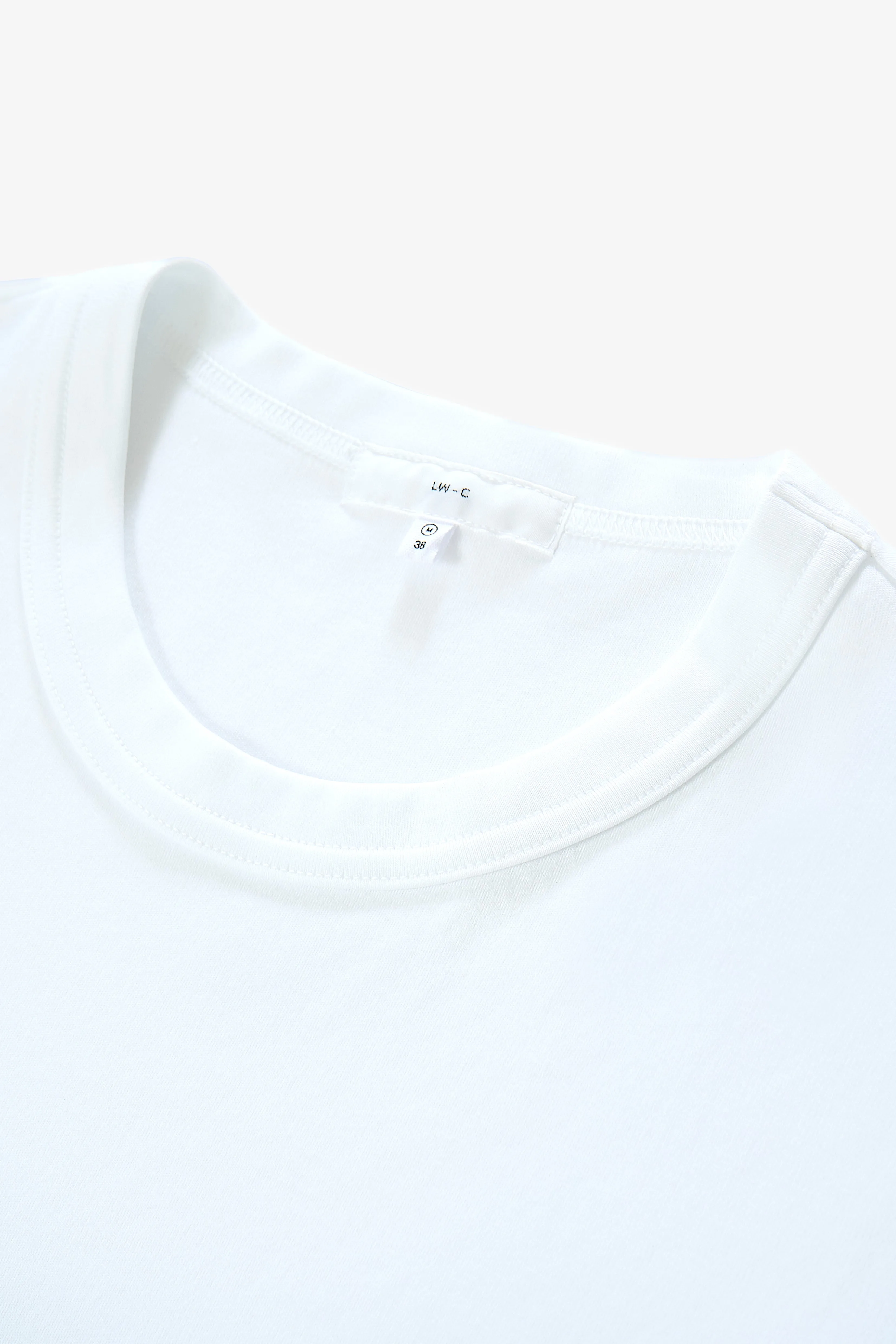 PIMA LOCK T-SHIRT - WHITE sold by Lady White Co. product image thumbnail 4