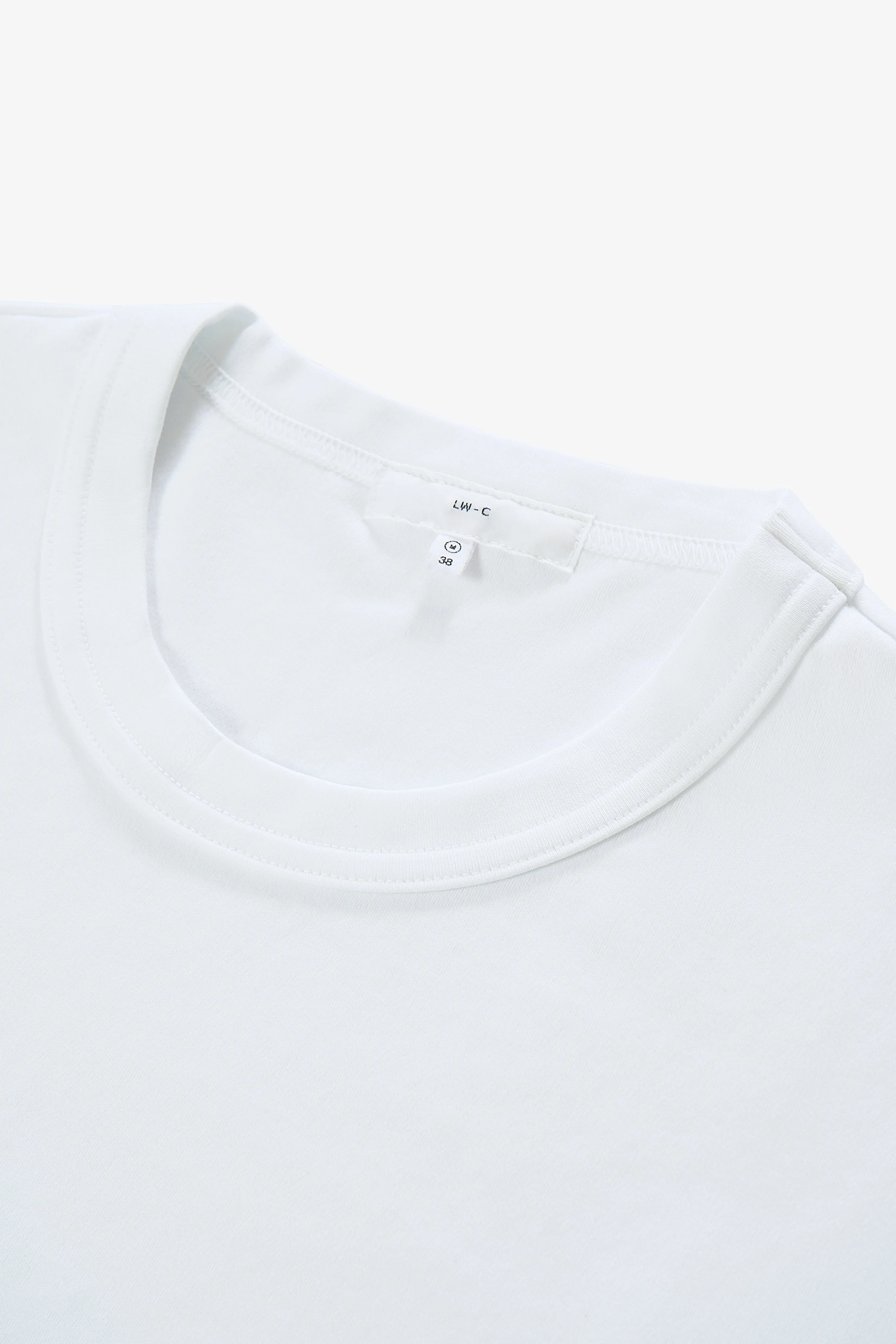 PIMA LOCK L/S T-SHIRT - WHITE sold by Lady White Co. product image thumbnail 4