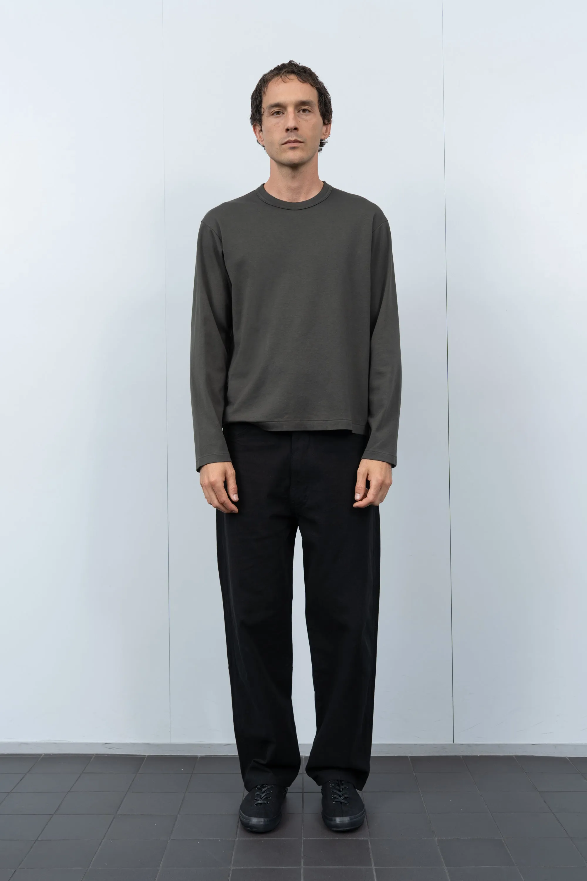 PIMA LOCK L/S T-SHIRT - GRANITE sold by Lady White Co. product image thumbnail 2