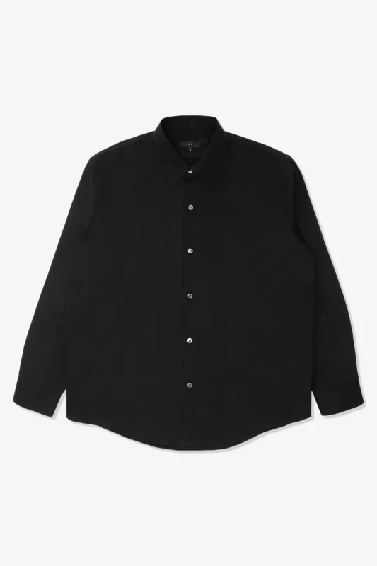 LYNN POPLIN L/S SHIRT - BLACK made by Lady White Co.