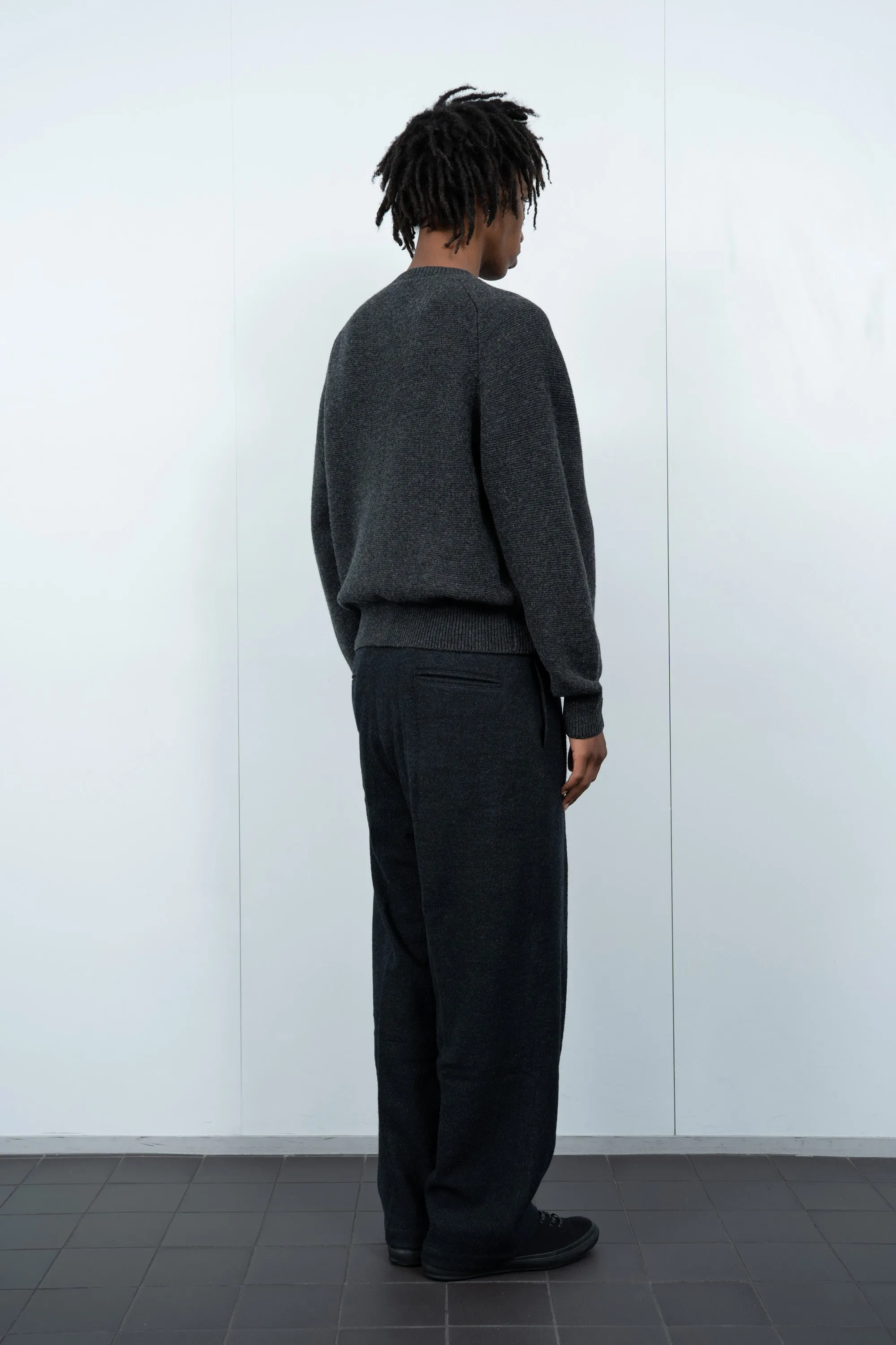 RAGLAN LINK SWEATER - CHARCOAL sold by Lady White Co. product image thumbnail 3