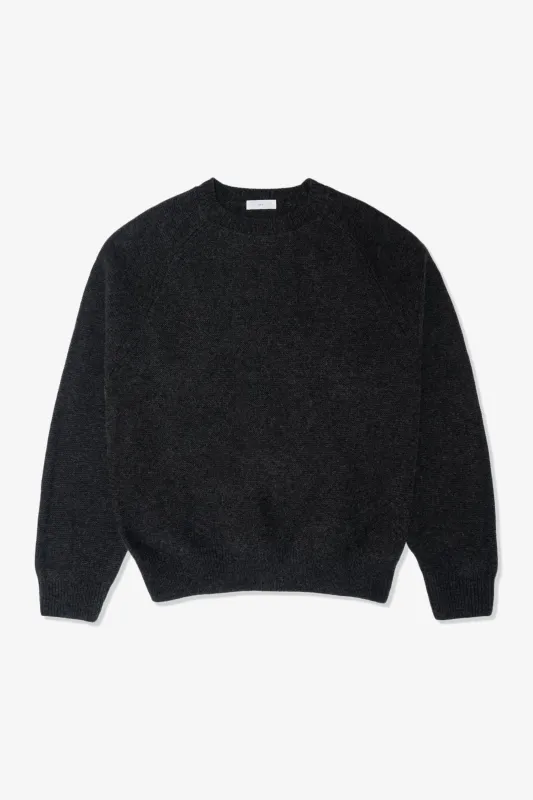 RAGLAN LINK SWEATER - CHARCOAL made by Lady White Co.