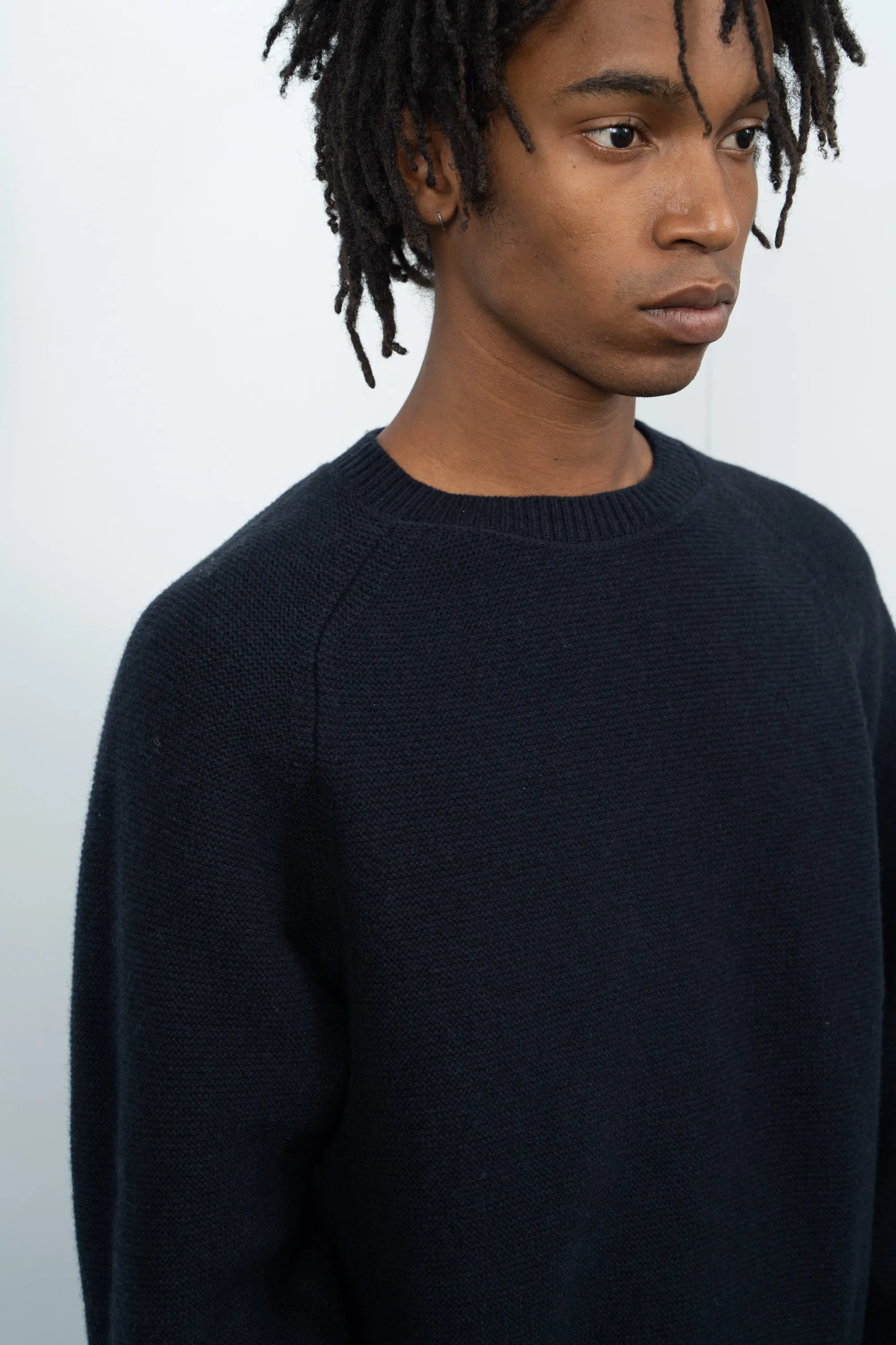 RAGLAN LINK SWEATER - DEEP NAVY sold by Lady White Co. product image thumbnail 4