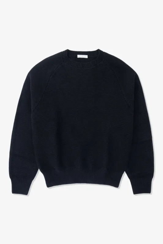RAGLAN LINK SWEATER - DEEP NAVY made by Lady White Co.