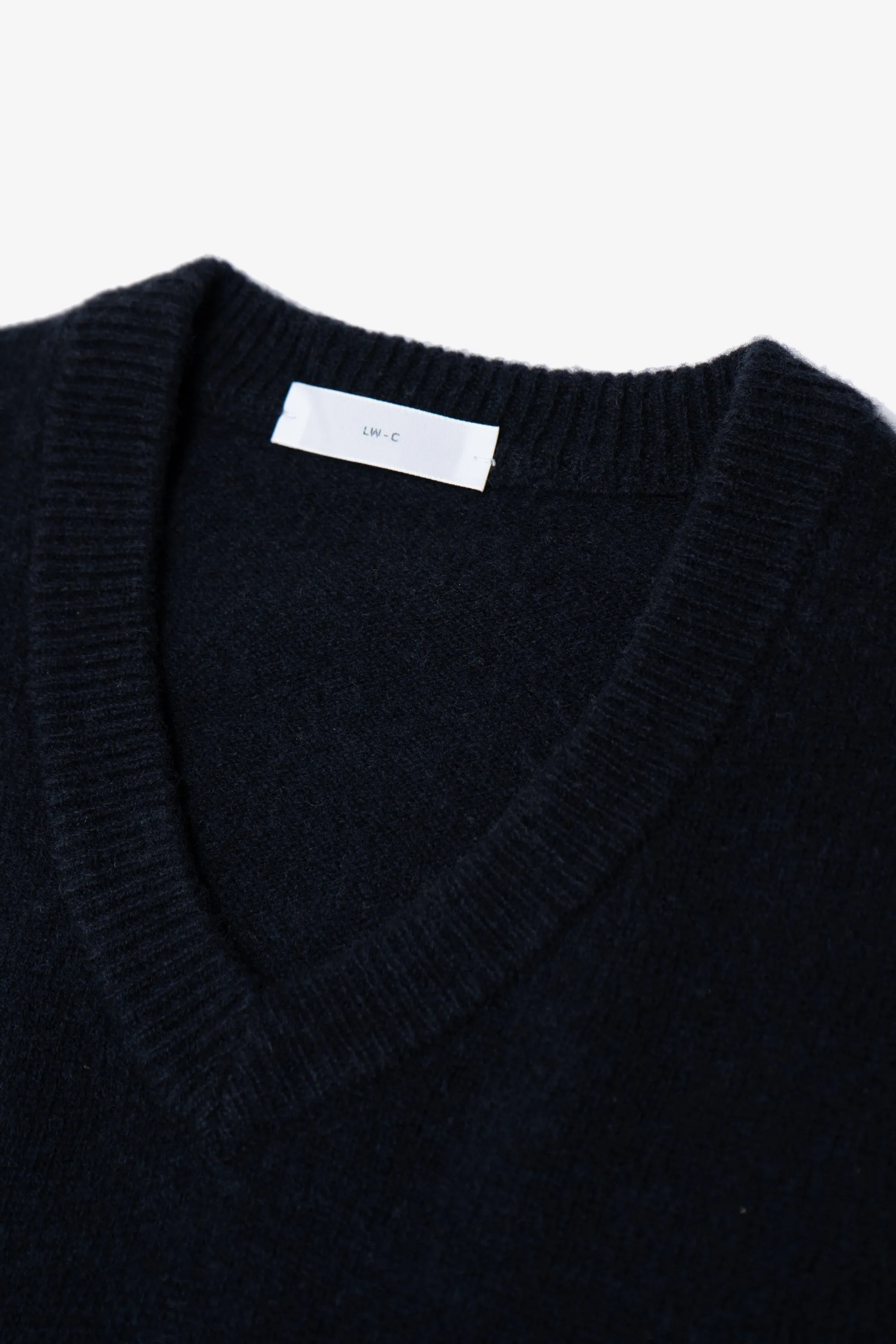 WOOL V-NECK SWEATER - DEEP NAVY sold by Lady White Co. product image thumbnail 5