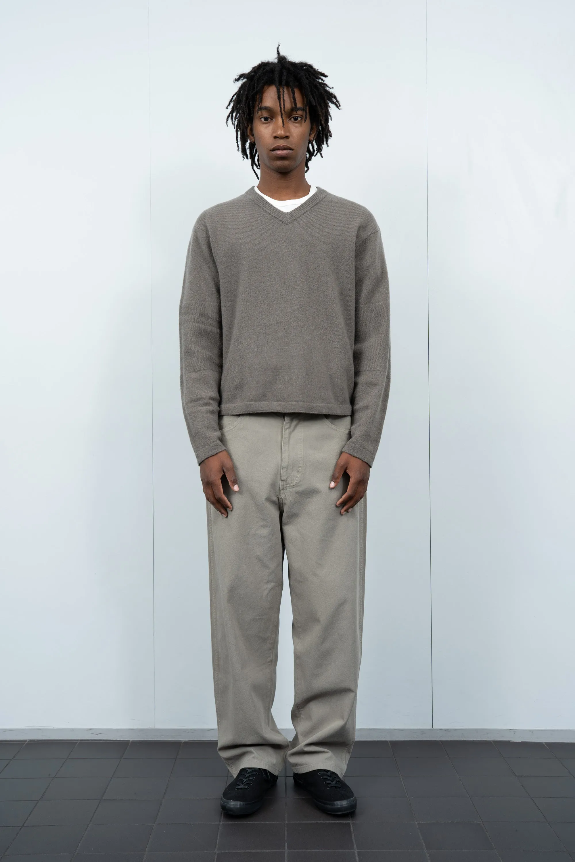 WOOL V-NECK SWEATER - CLAY sold by Lady White Co. product image thumbnail 2