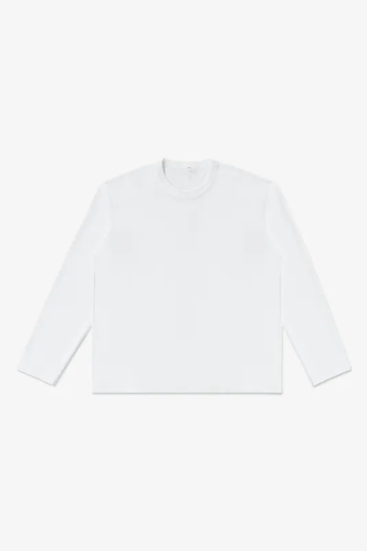 PIMA LOCK L/S T-SHIRT - WHITE made by Lady White Co.