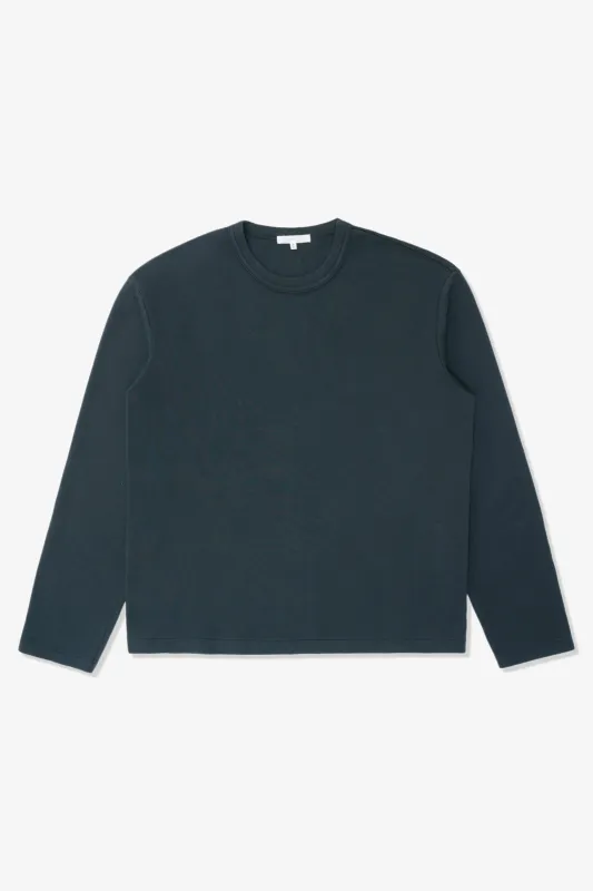 PIMA LOCK L/S T-SHIRT - ABYSS made by Lady White Co.