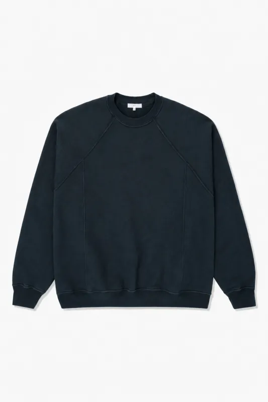 HEAVY GUSSET CREWNECK - ABYSS made by Lady White Co.