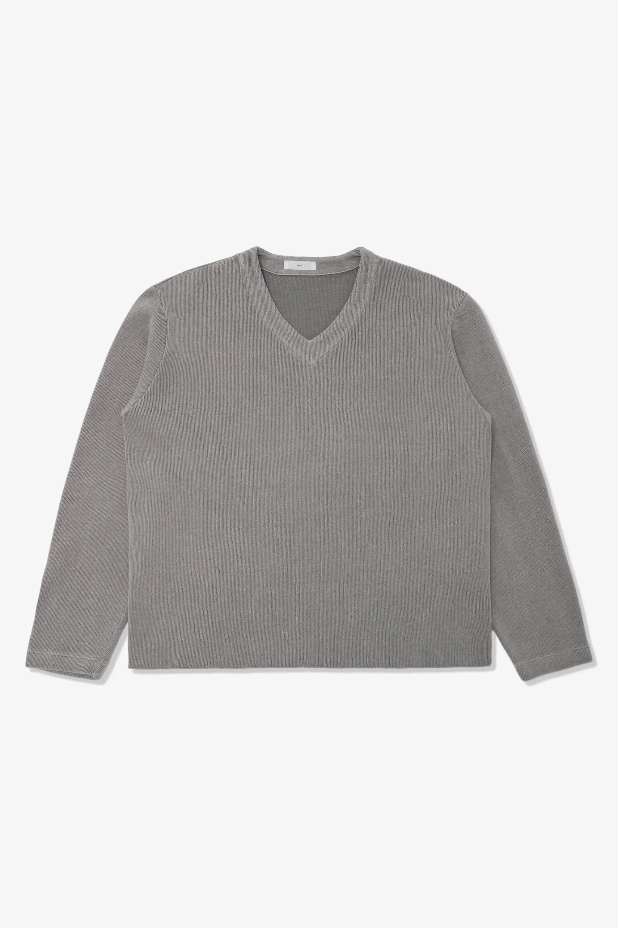 CROPPED V-NECK SWEATER - PIGMENT CHALK sold by Lady White Co.