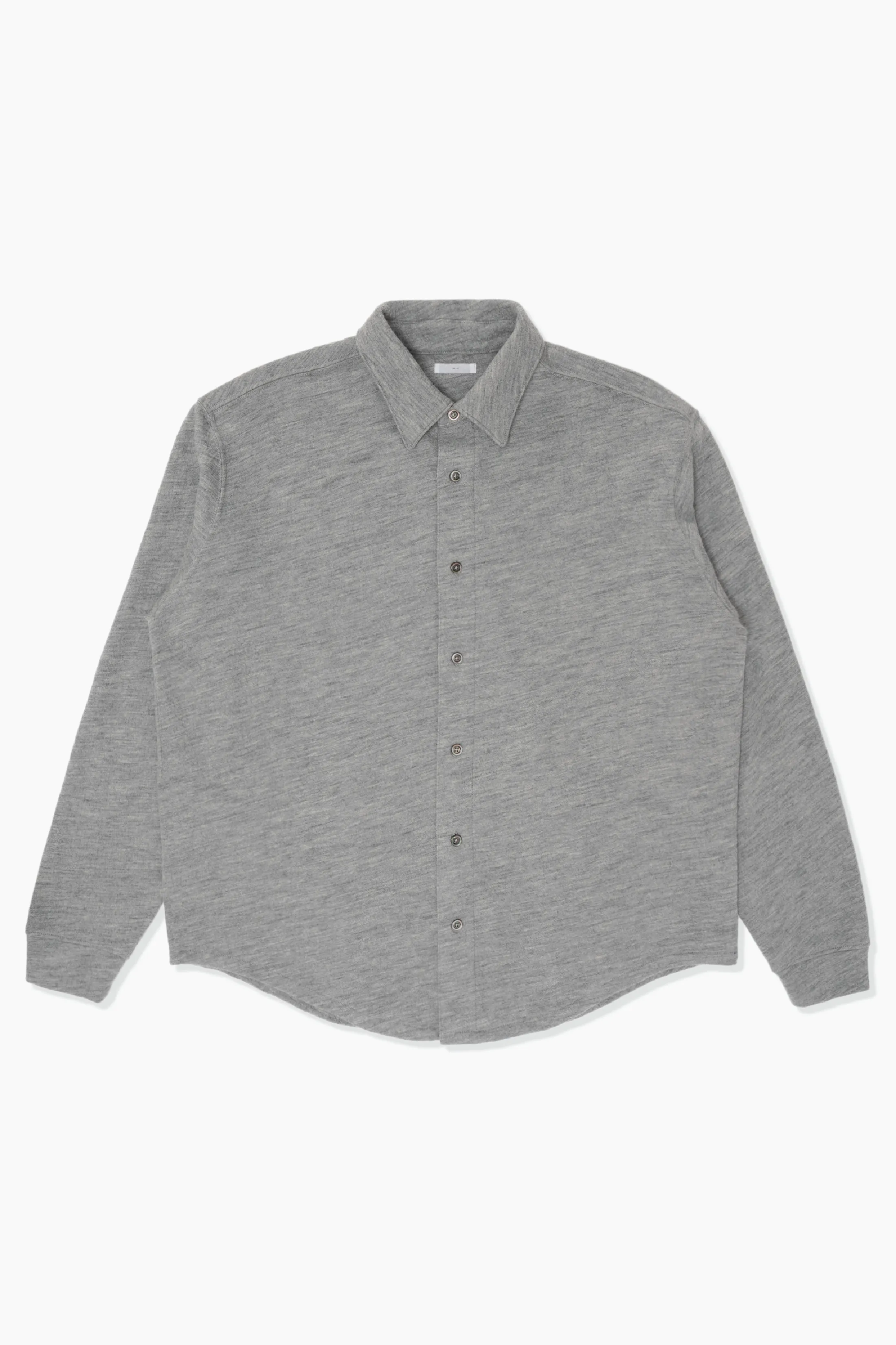 CRATER WOOL BUTTON UP - HEATHER GREY sold by Lady White Co.