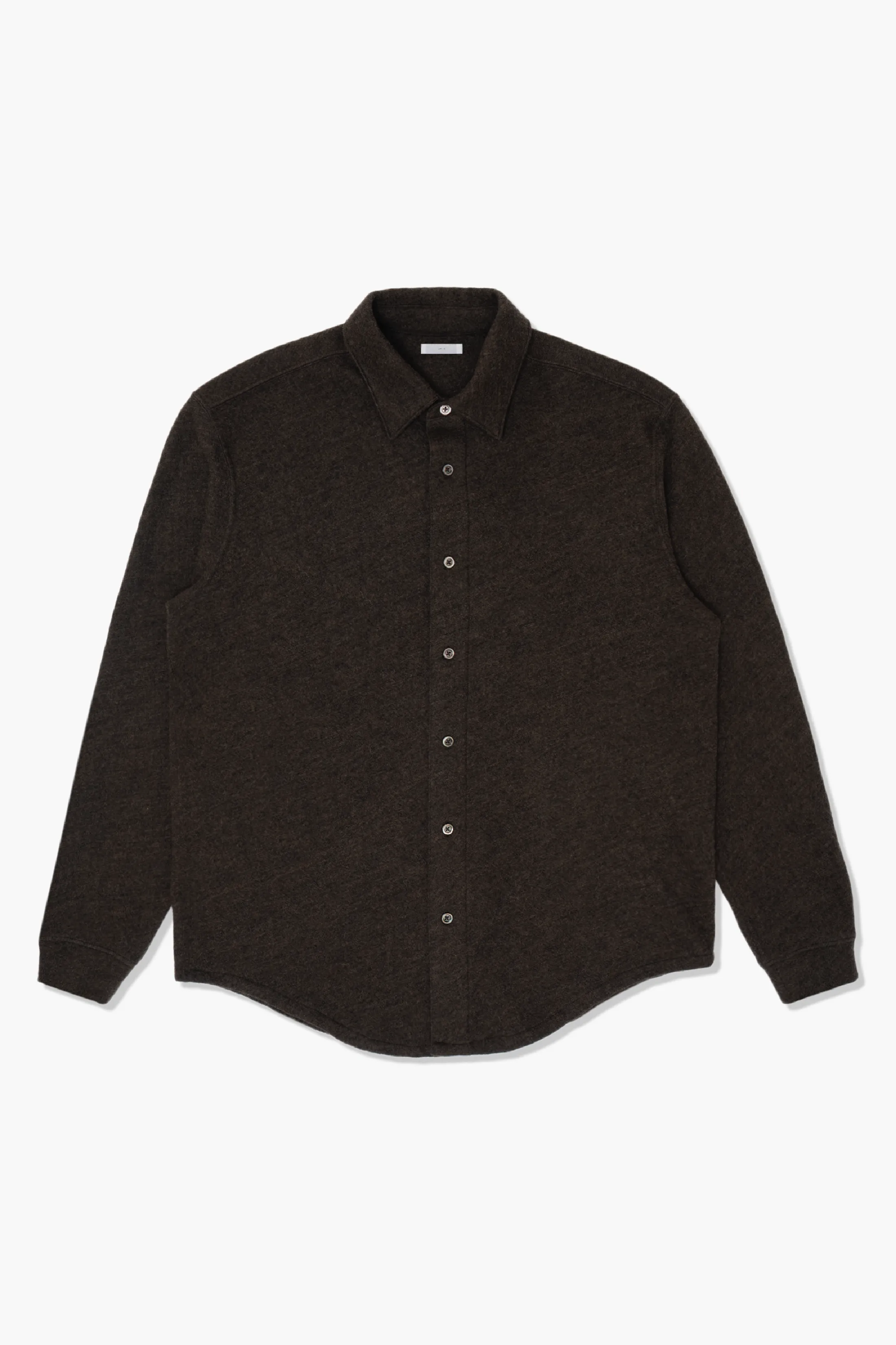 CRATER WOOL BUTTON UP - BROWN sold by Lady White Co.