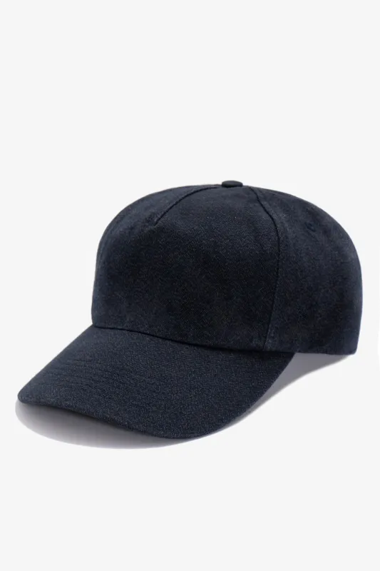 HEAVY TWILL CAP - NAVY made by Lady White Co.