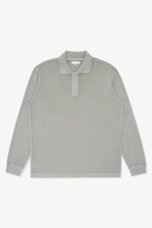 TWO BUTTON POLO - PIGMENT CHALK made by Lady White Co.