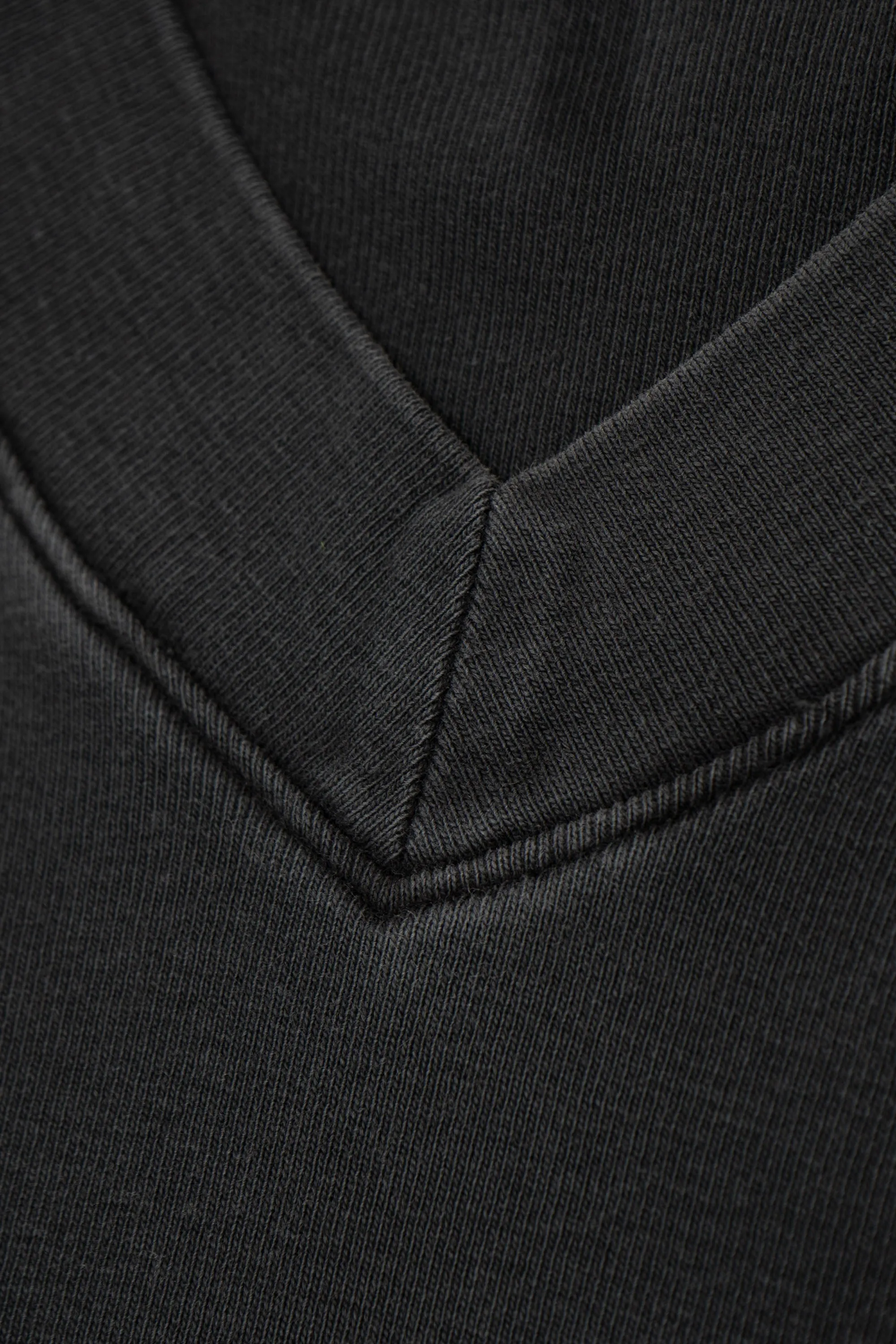HIGH V-NECK T-SHIRT - PIGMENT CHARCOAL sold by Lady White Co. product image thumbnail 5