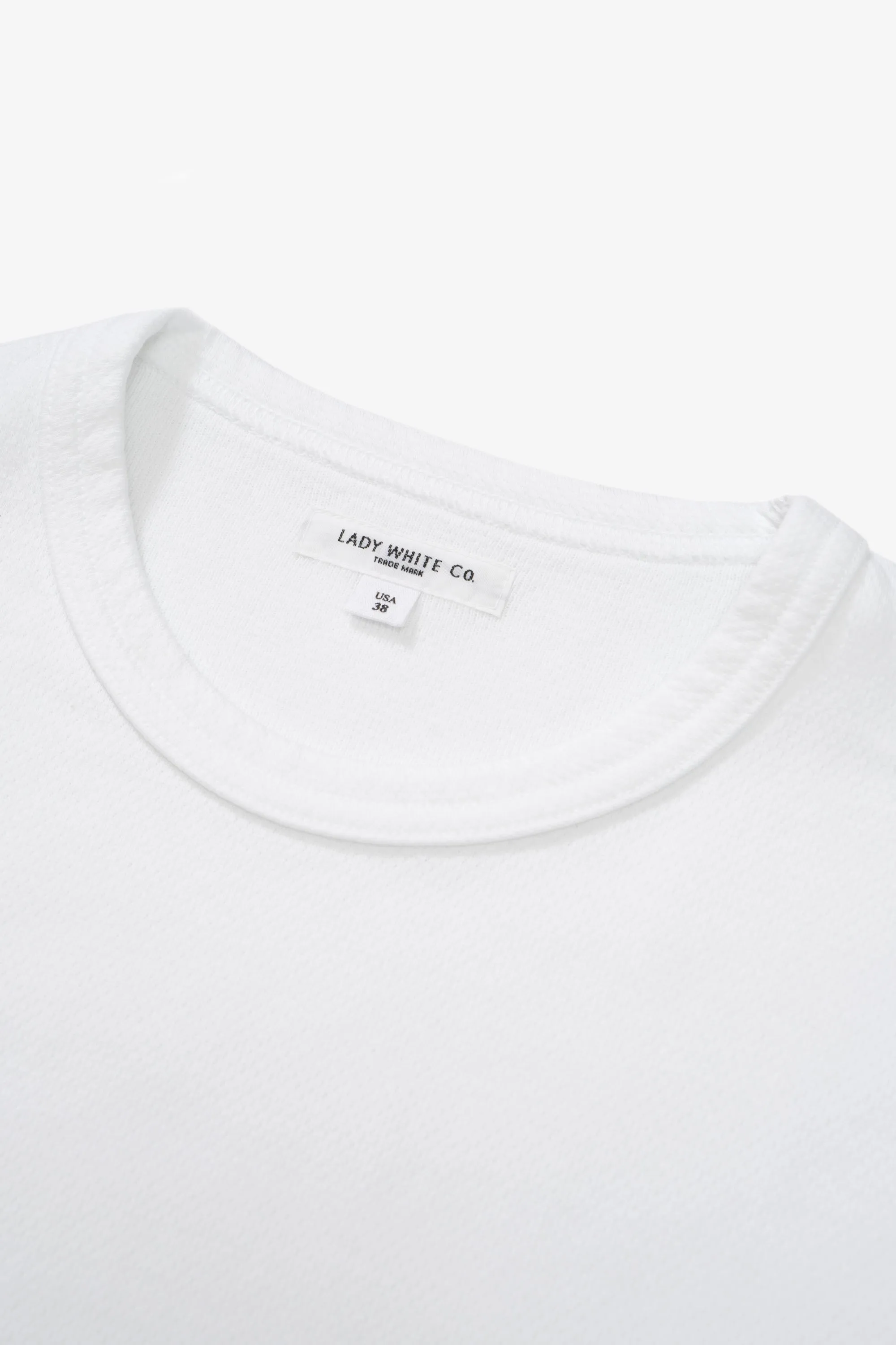 MESH T-SHIRT - WHITE sold by Lady White Co. product image thumbnail 4