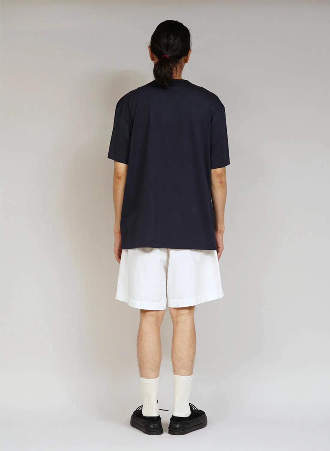 Nigel Cabourn x Sunspel Short Sleeve Pocket T-Shirt in Navy sold by Nigel Cabourn product image thumbnail 5