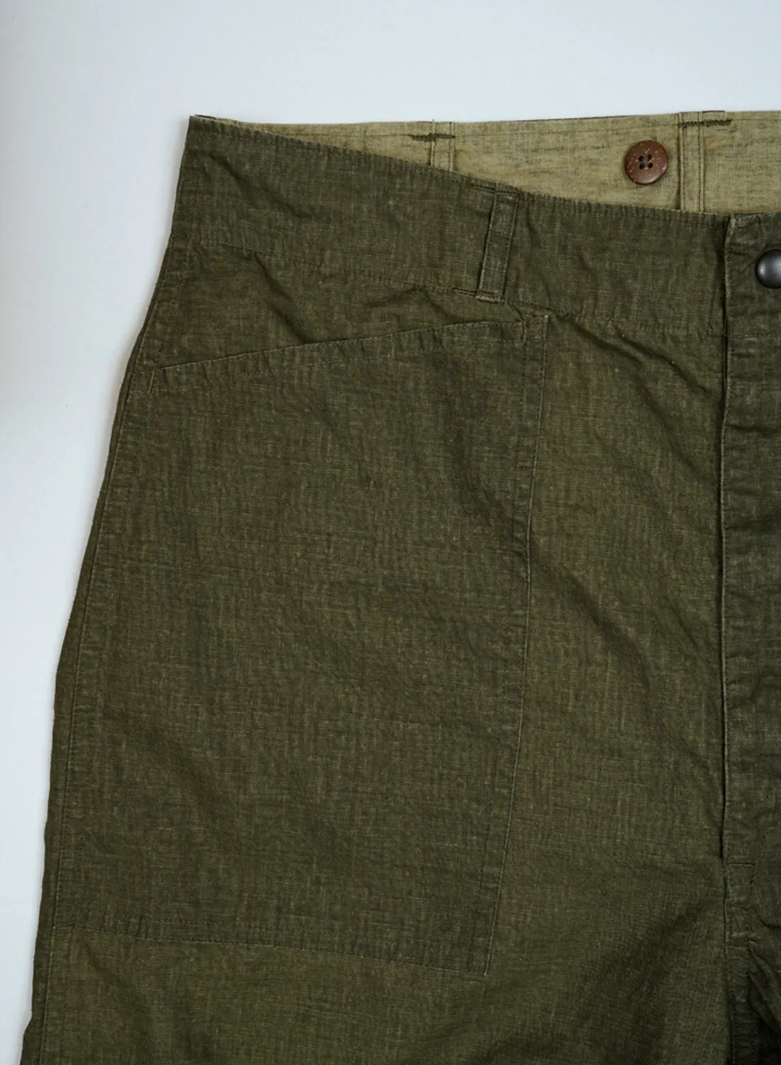 Mountain Pant Reversible in Green sold by Nigel Cabourn product image thumbnail 4