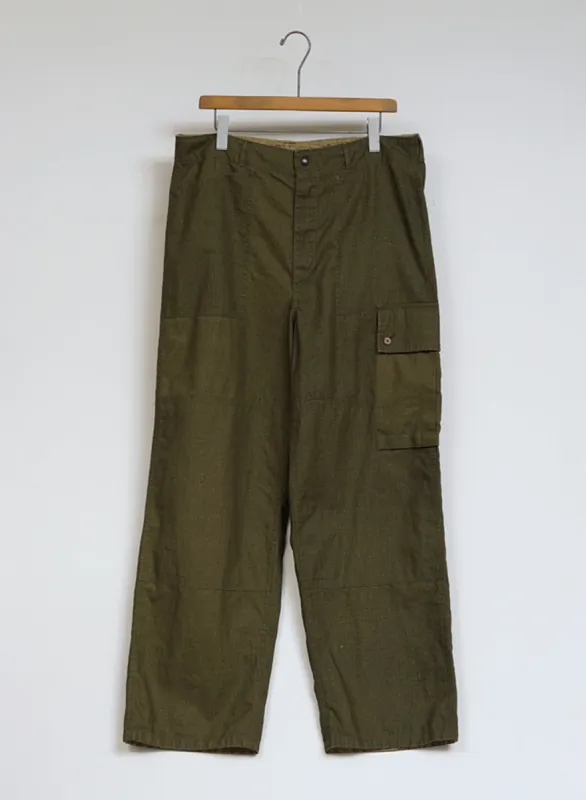 Mountain Pant Reversible in Green sold by Nigel Cabourn