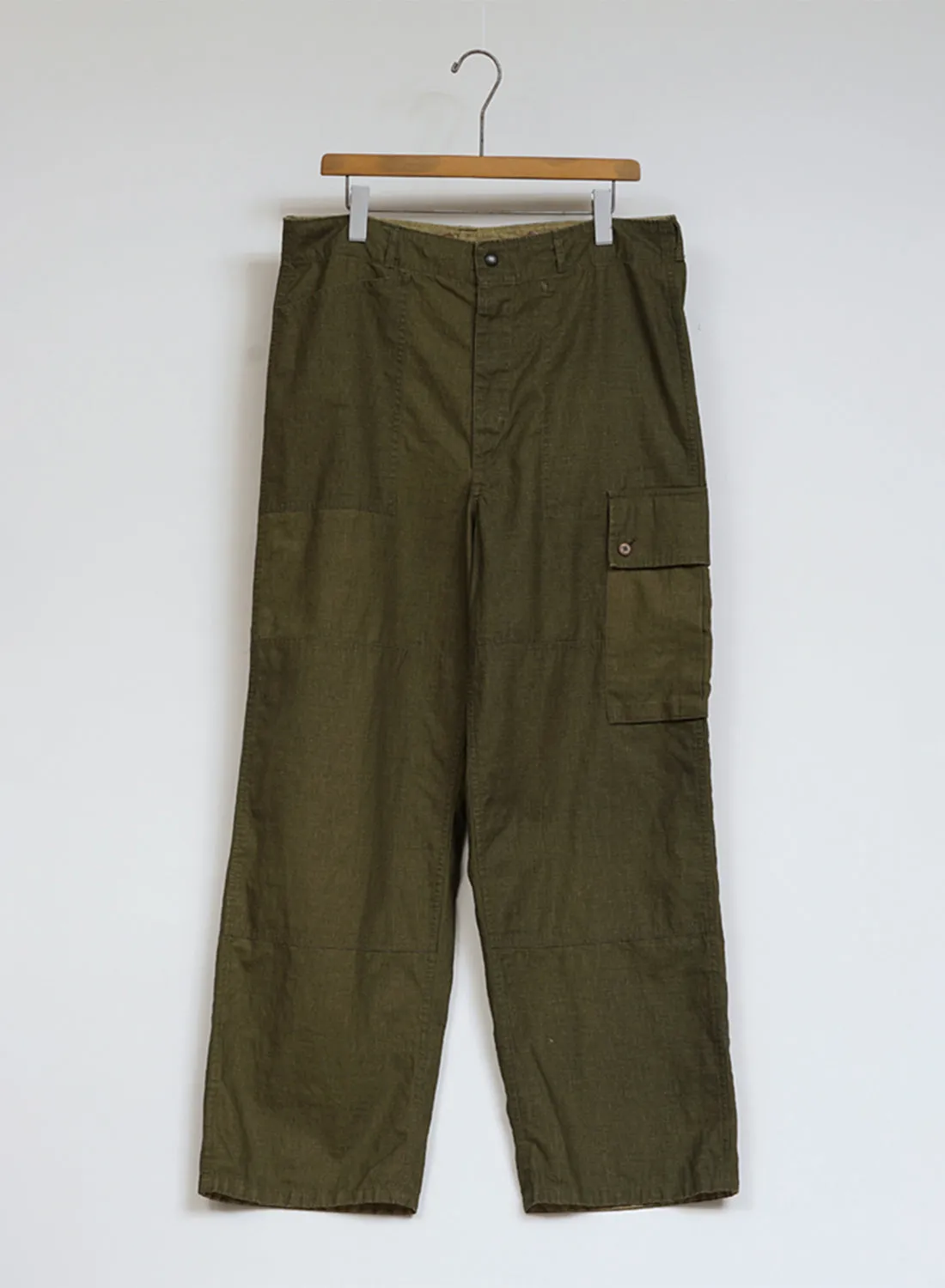 Mountain Pant Reversible in Green sold by Nigel Cabourn
