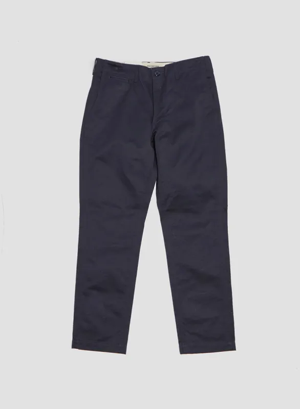 FOB Factory Narrow U.S Trousers Navy sold by Nigel Cabourn