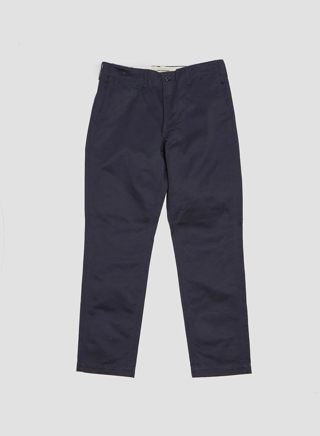 FOB Factory Narrow U.S Trousers Navy sold by Nigel Cabourn