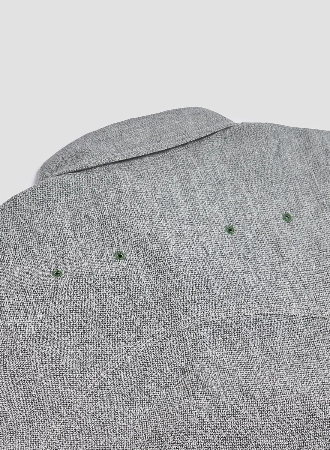 New Medical Shirt Salt & Pepper in Light Grey sold by Nigel Cabourn product image thumbnail 5