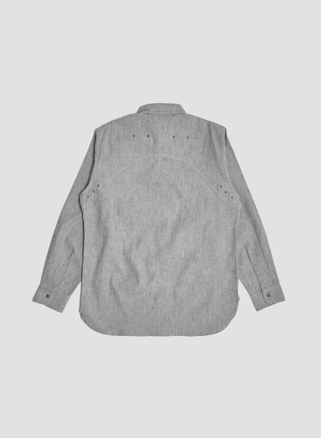 New Medical Shirt Salt & Pepper in Light Grey sold by Nigel Cabourn product image thumbnail 3