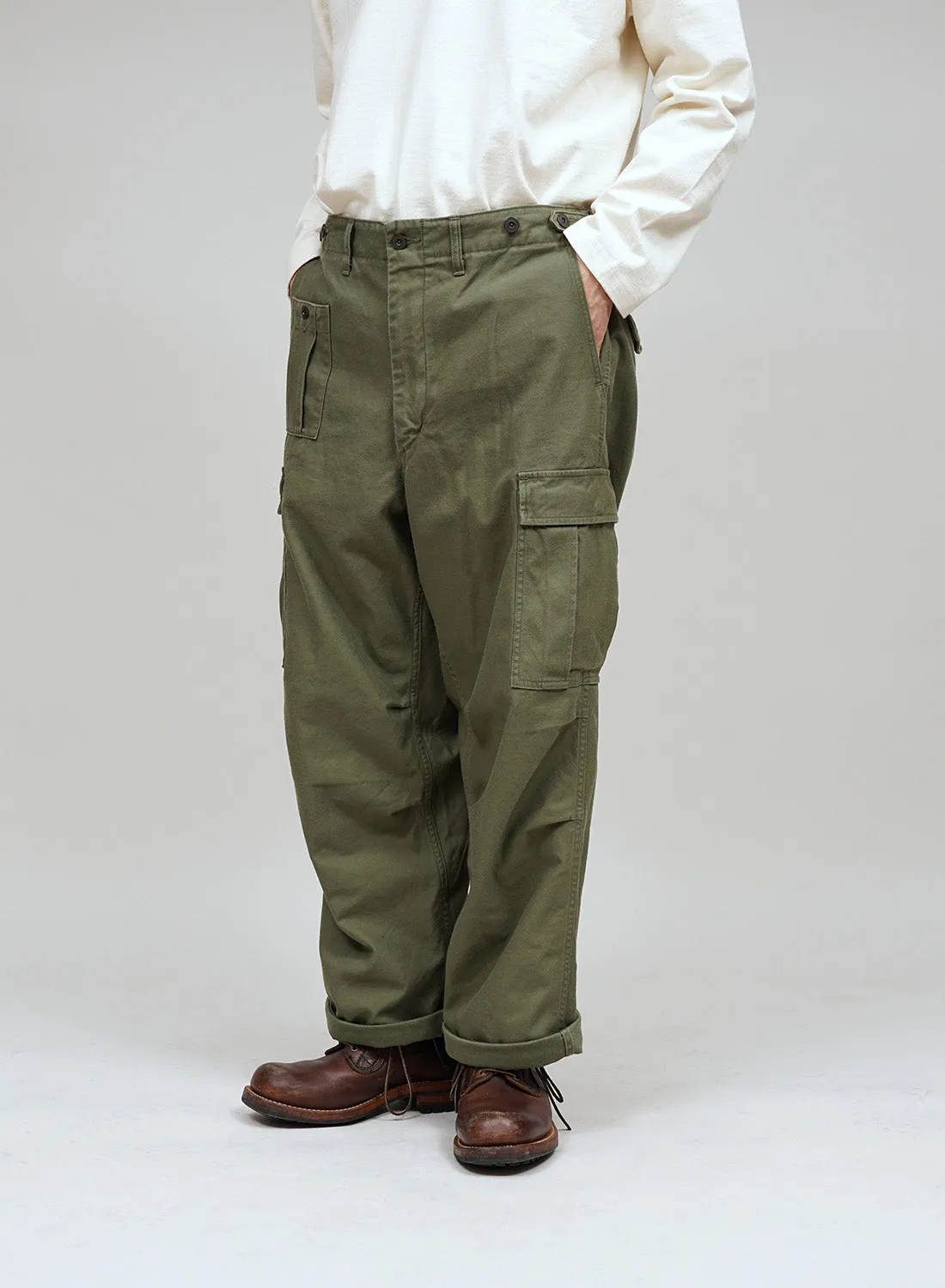 Army Cargo Pant in Dark Green sold by Nigel Cabourn product image thumbnail 3