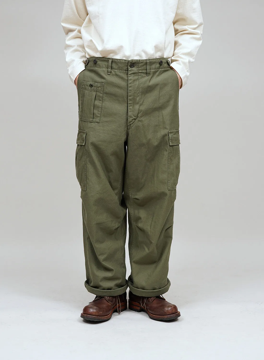Army Cargo Pant in Dark Green sold by Nigel Cabourn product image thumbnail 2