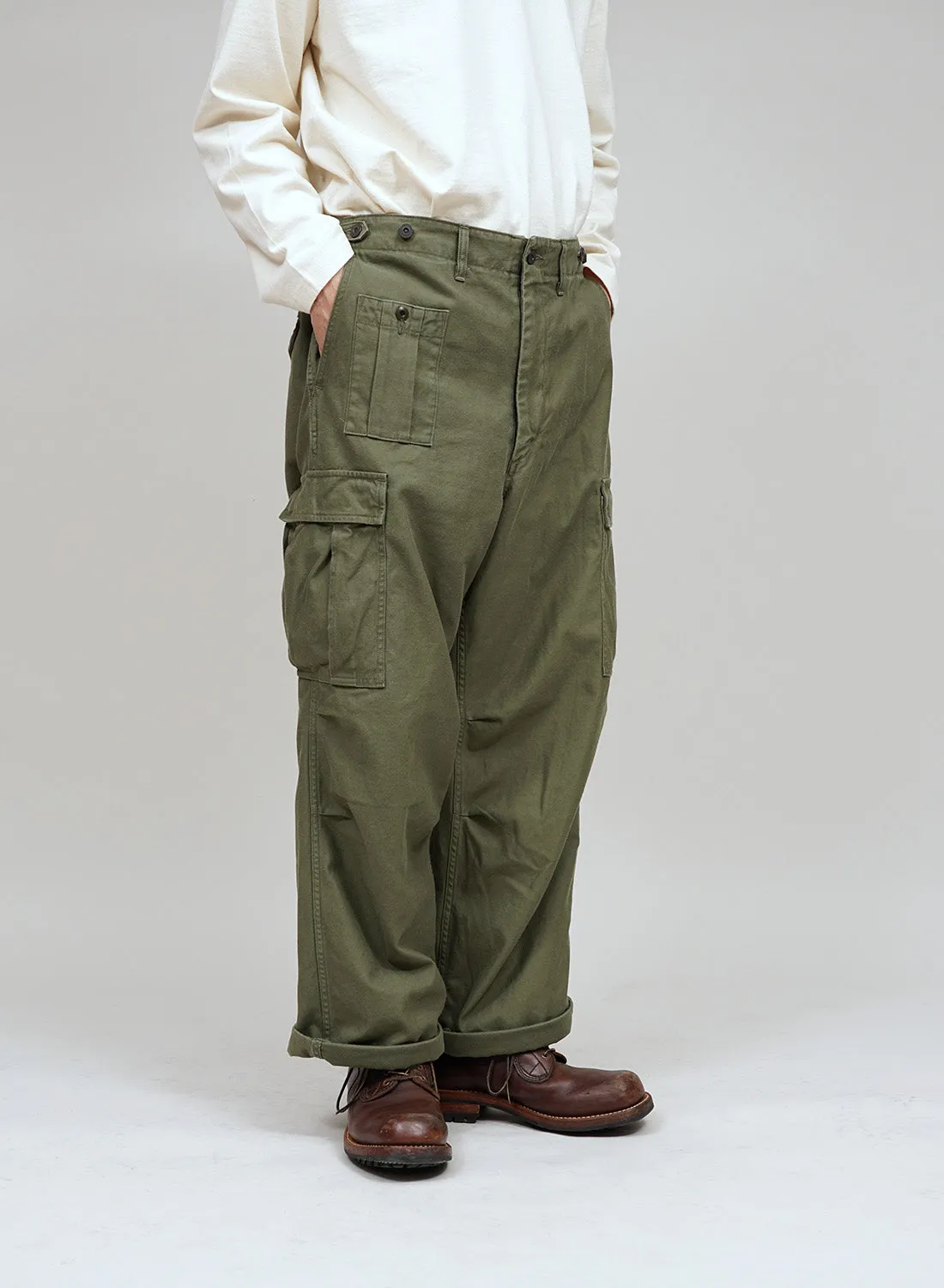 Army Cargo Pant in Dark Green sold by Nigel Cabourn product image thumbnail 4