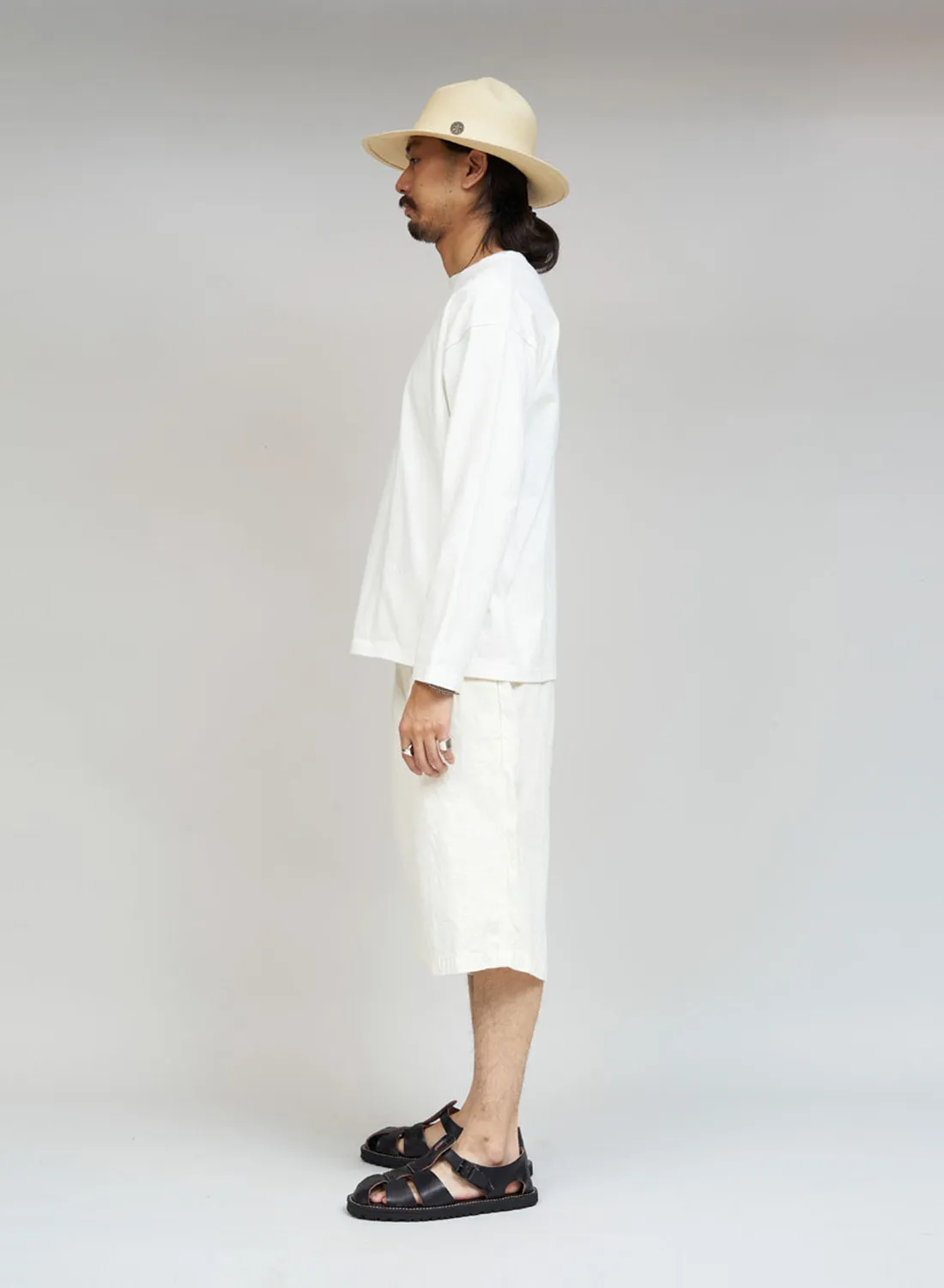 9.5oz 40's USMC Long Sleeve Shirt in Off-White sold by Nigel Cabourn product image thumbnail 5