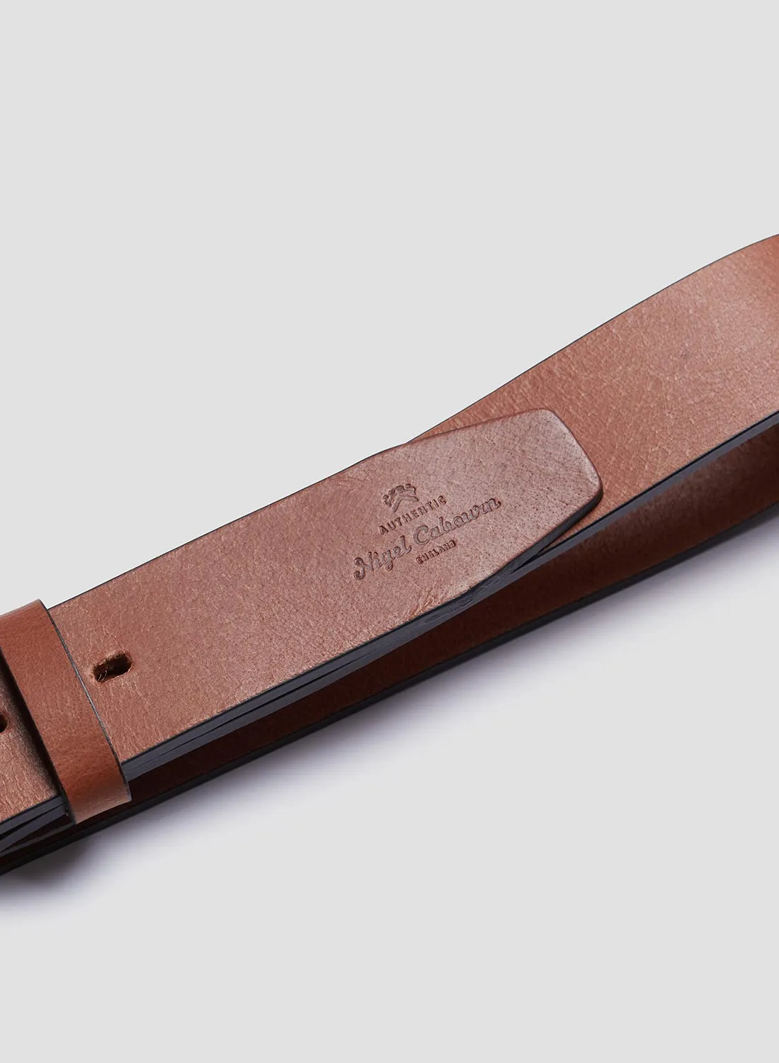 Cuba Belt in Tan Leather sold by Nigel Cabourn product image thumbnail 2