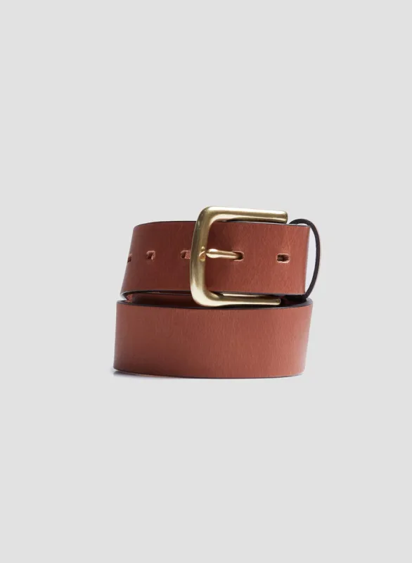 Cuba Belt in Tan Leather sold by Nigel Cabourn
